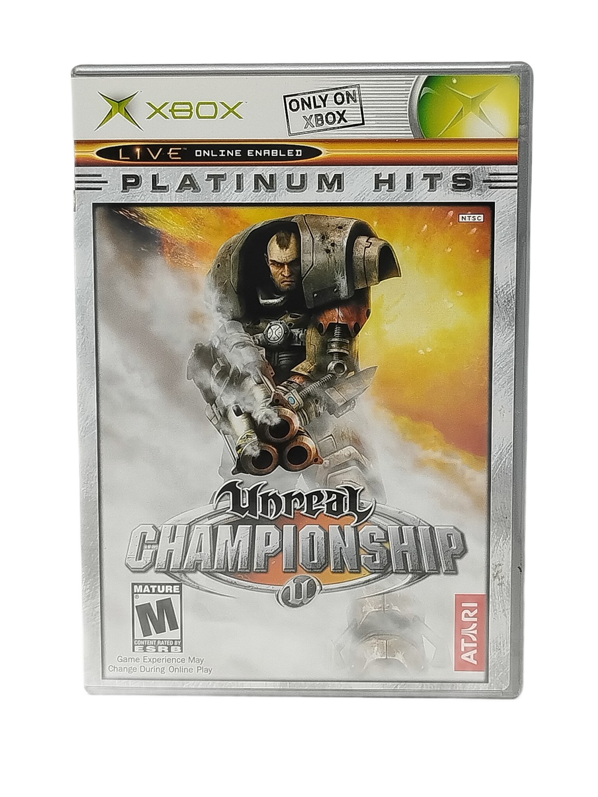 Unreal Championship Xbox Platinum Hits First Person Shooter Sci-Fi Atari Game
