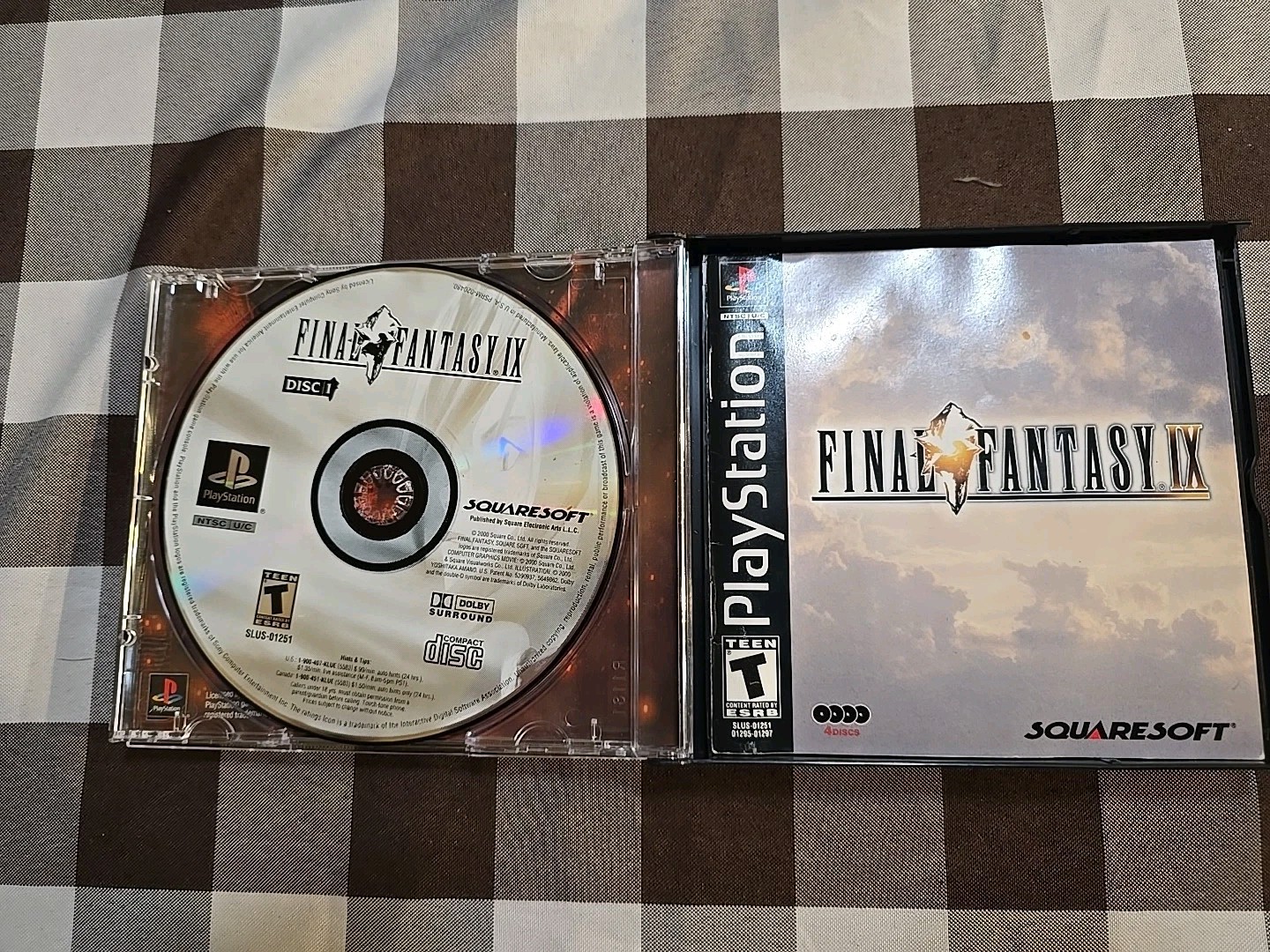 Final Fantasy IX 9 Sony PlayStation 1 Black Label Complete Tested Manual