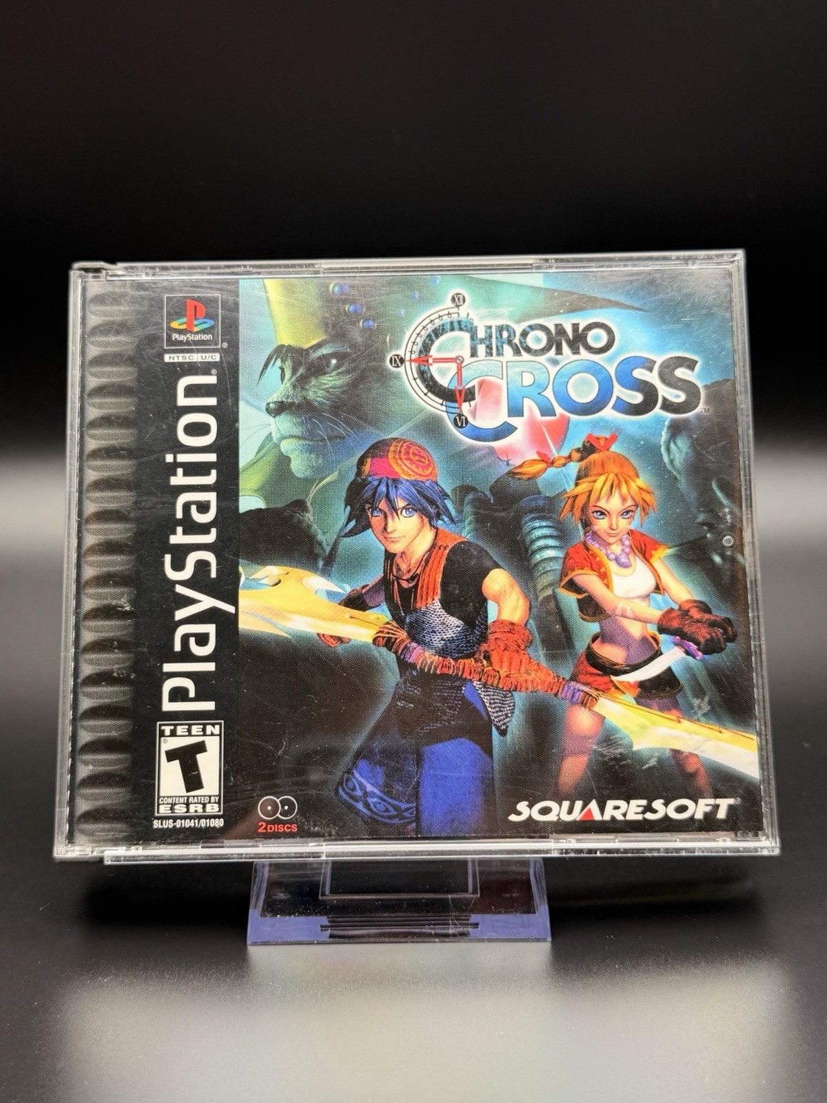Chrono Cross PlayStation PS1 2-Disc Black Label w/ Manual CIB
