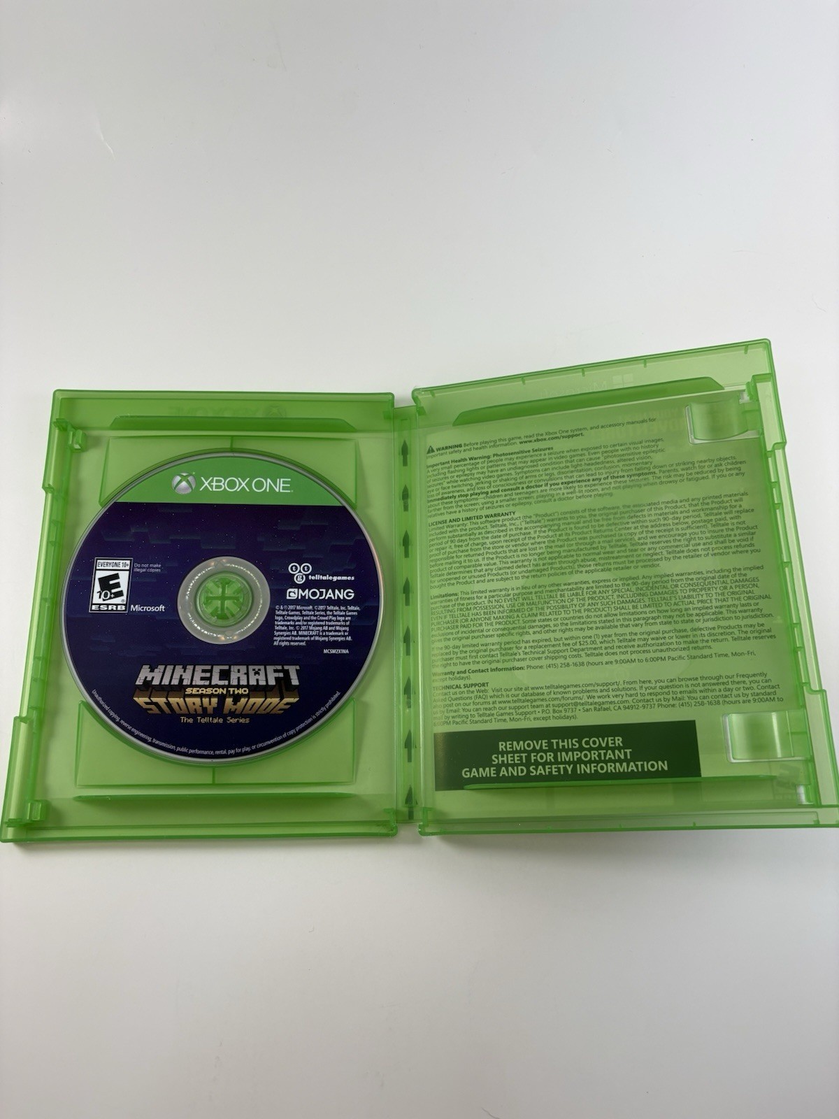 Minecraft: Story Mode Season Two – Microsoft Xbox One, 2017 – CIB, Tested