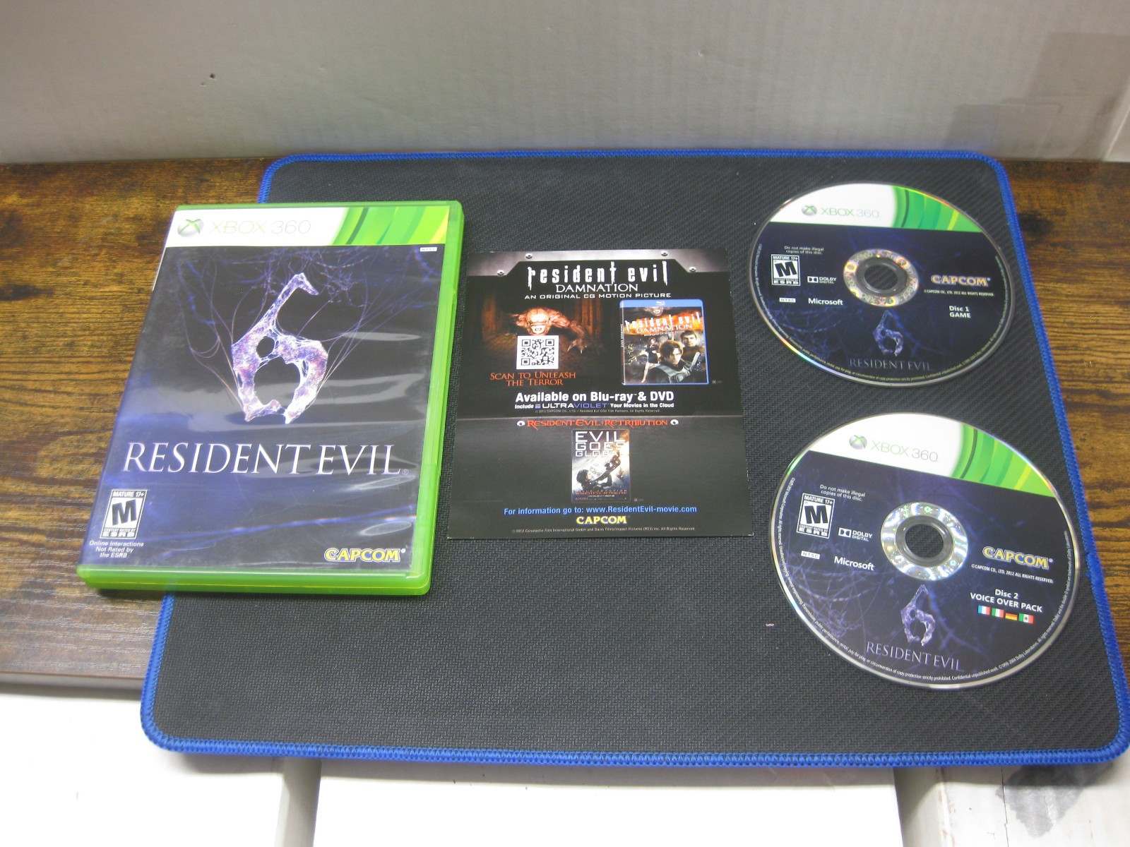 Resident Evil 6 (Xbox 360, 2012) Tested Working CIB Complete