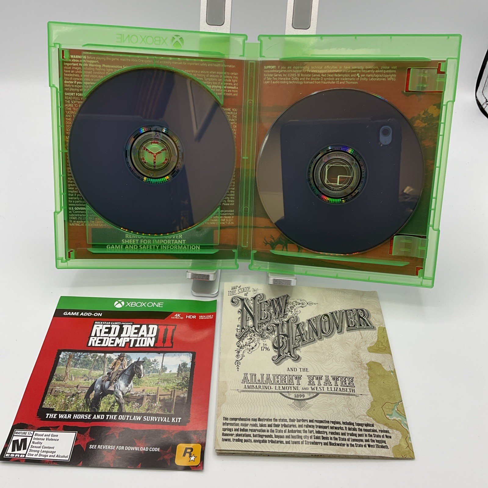 Red Dead Redemption 2 – Microsoft Xbox One CIB. (Code No Good)with Map