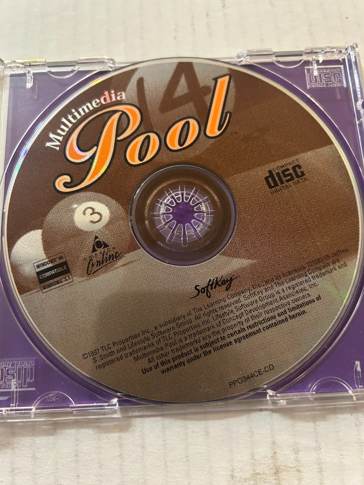 Multimedia Pool CD-ROM PC Ships Same Day With Tracking