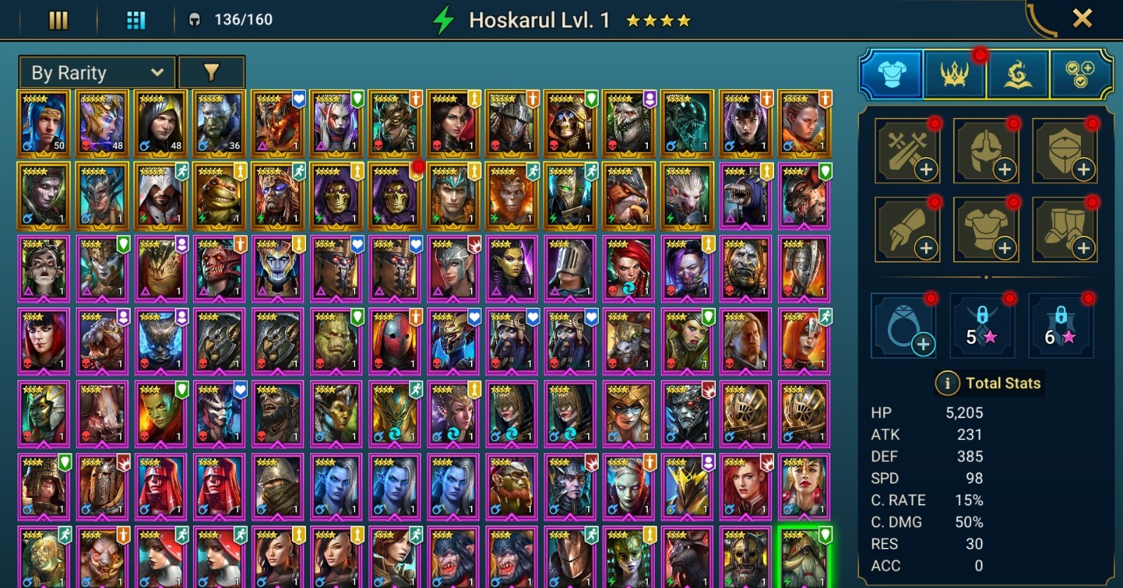 Raid Shadow Legends | Starter acc with Tekteon : 94k energy / 26 Legendary hero