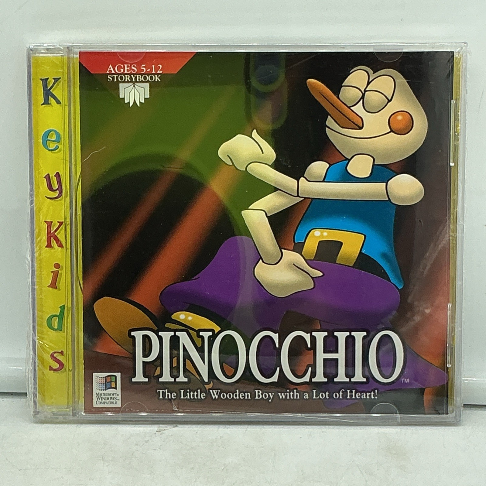 Pinocchio The Little Wooden Boy with a lot of Heart! CD-ROM For Windows – NEW