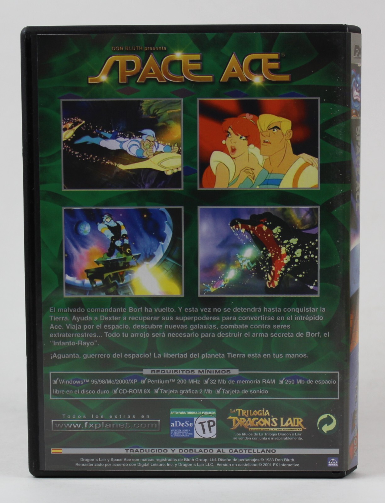 2001 SPACE ACE Video Game Spain Release Translated & Dubbed Don Bluth READ