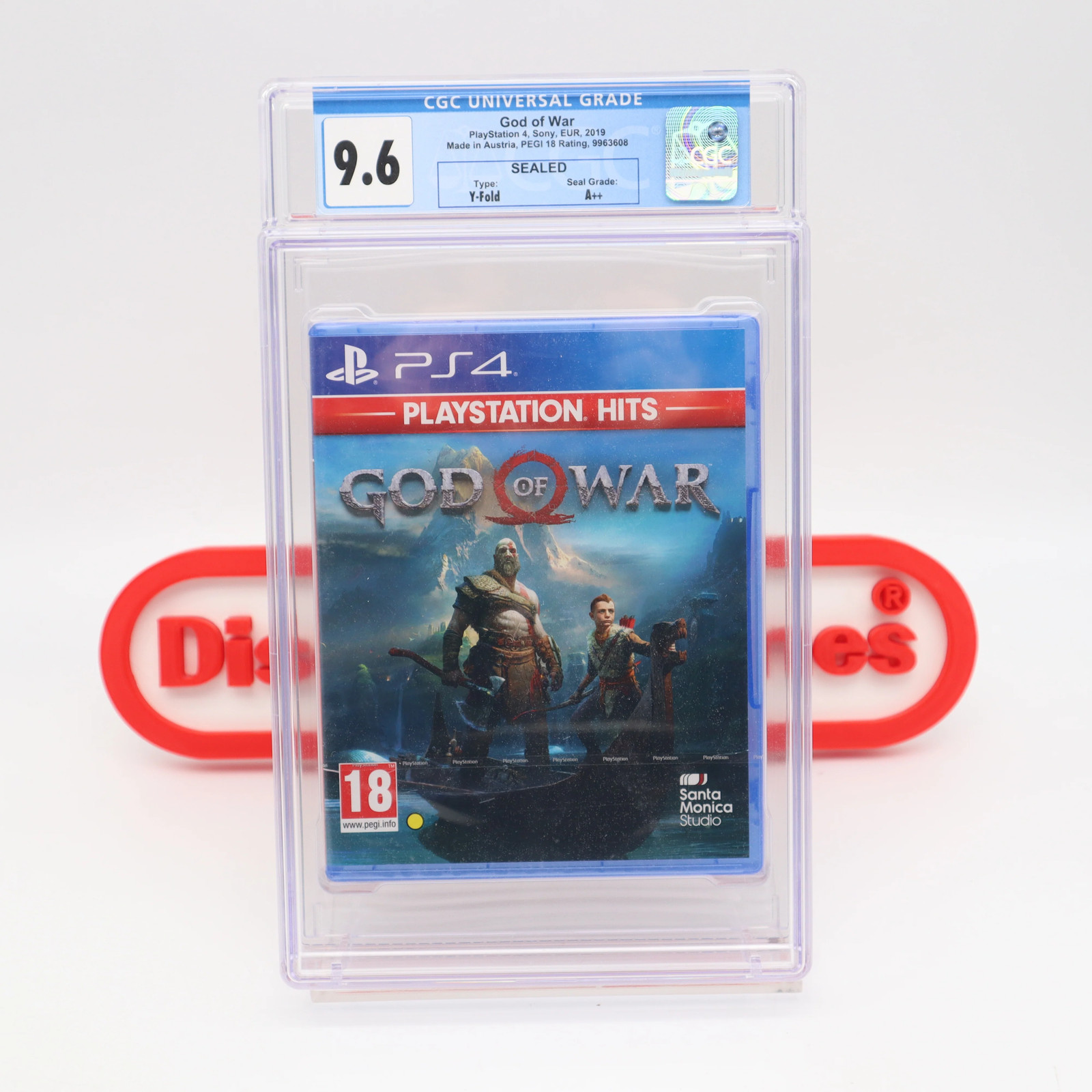 GOD OF WAR (AUSTRIA VARIANT) CGC GRADED 9.6 A++! NEW Sealed! (PS4 PlayStation 4)