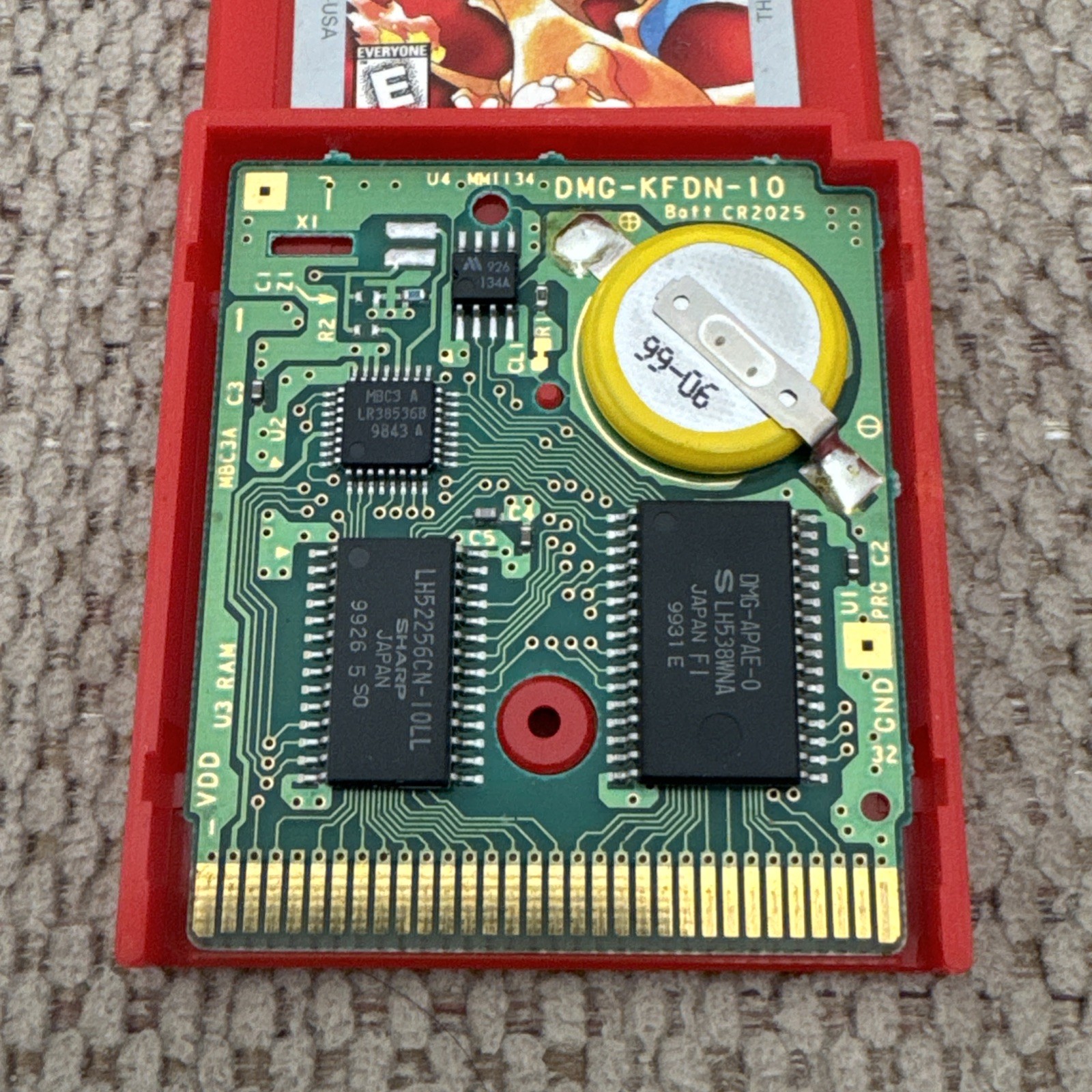 Pokémon: Red Version (Nintendo Game Boy) Authentic Tested – Save Battery Works