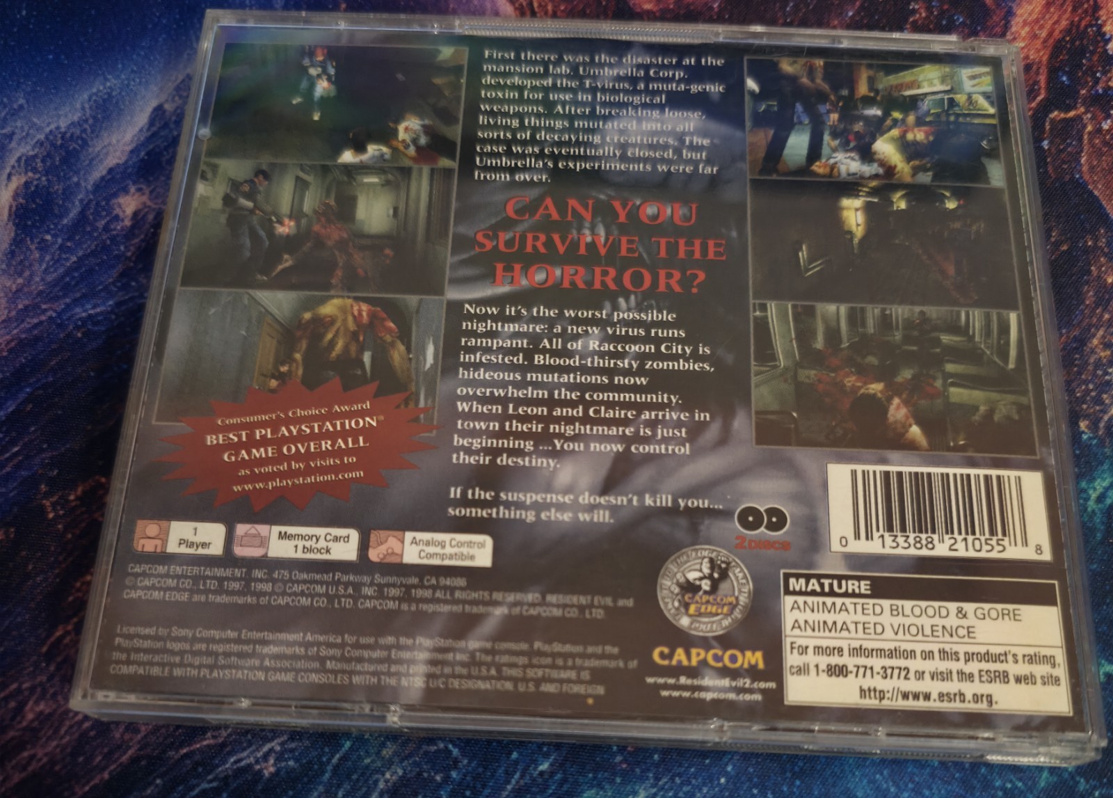 Resident Evil 2 PlayStation 1 Capcom Greatest Video Game Complete Set