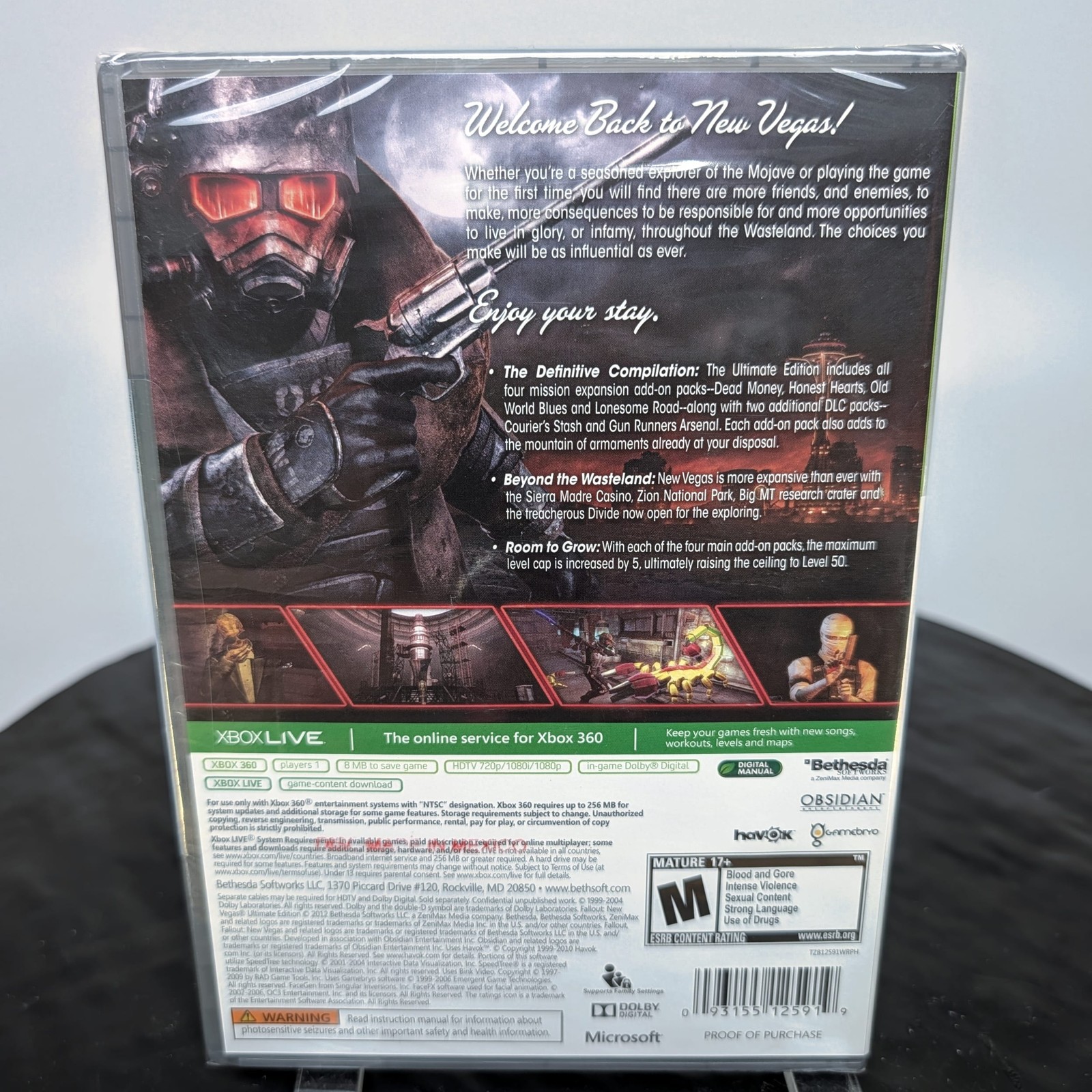 Fallout New Vegas Ultimate Edition Xbox 360 New/Sealed+Platinum Hits NTSC ð®