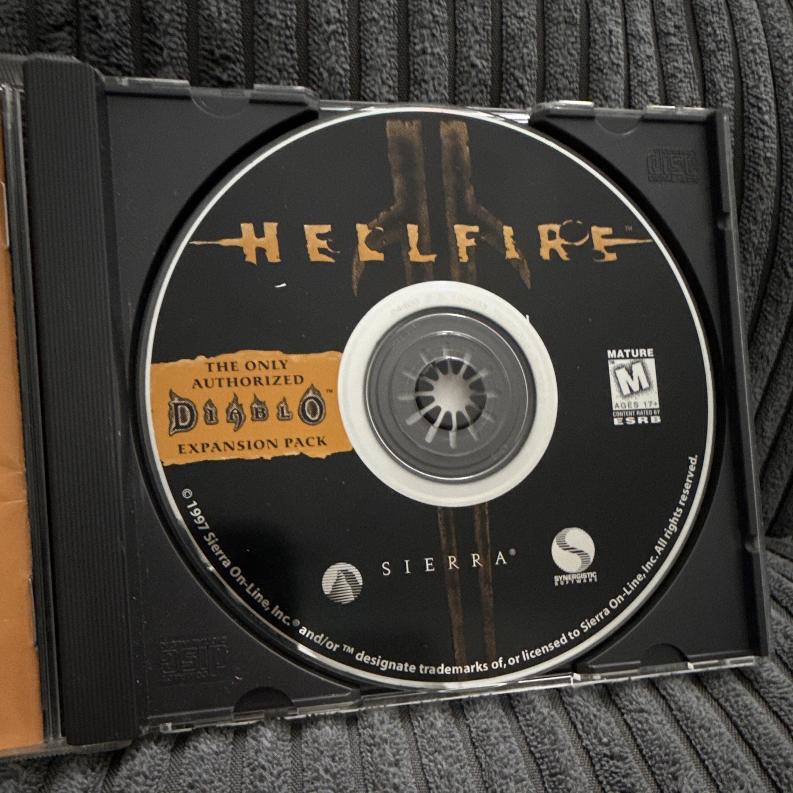 Diablo: Hellfire (PC) 1997 CIB Complete Expansion Pack Sierra RPG Authentic