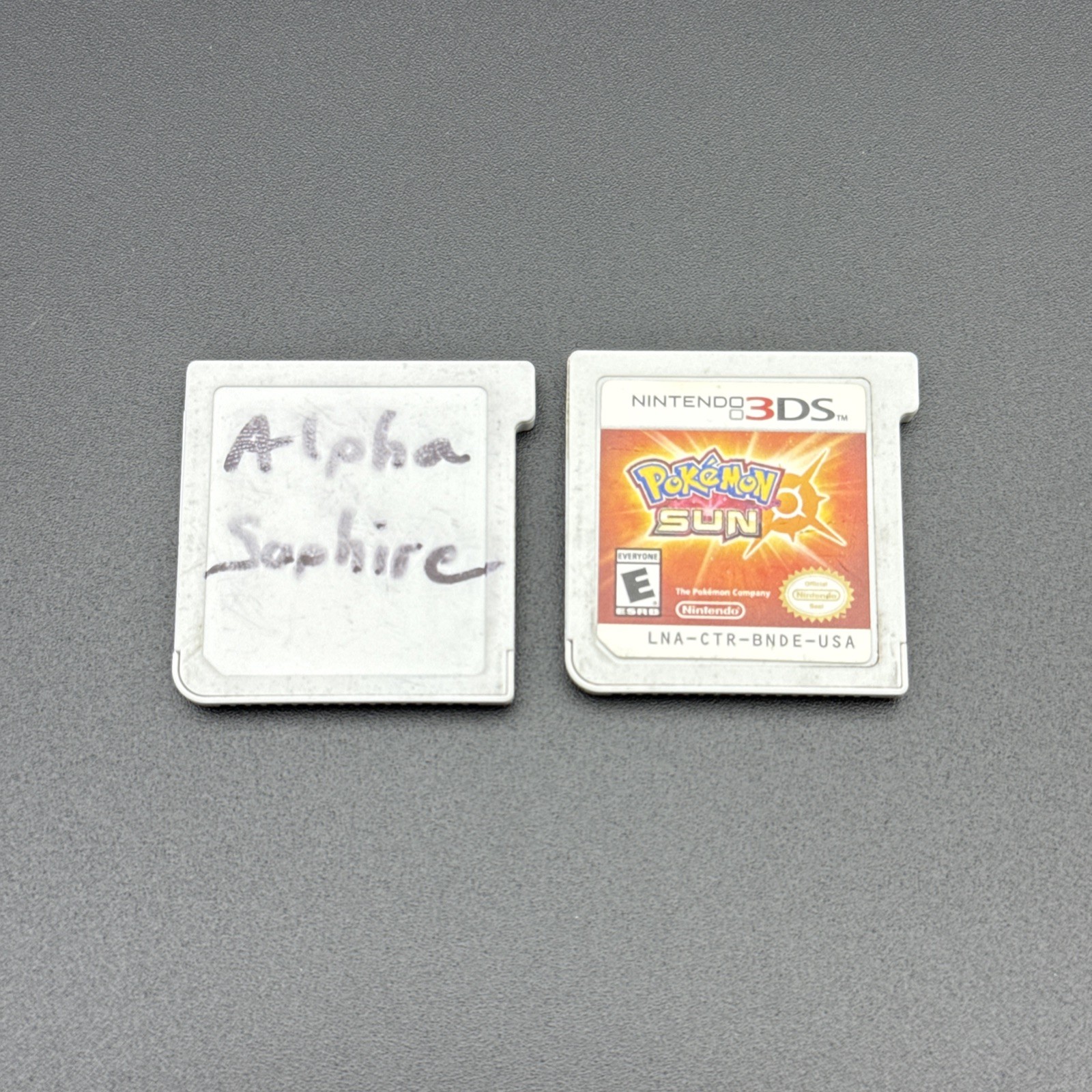 Pokemon Alpha Sapphire + Pokemon Sun 3DS Cartridge (Loose) TESTED WORKS