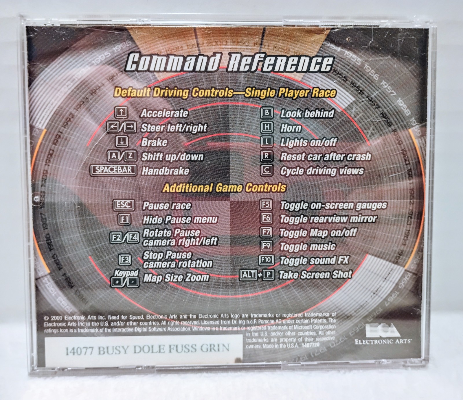 Need for Speed: Porsche Unleashed (PC, 2000)