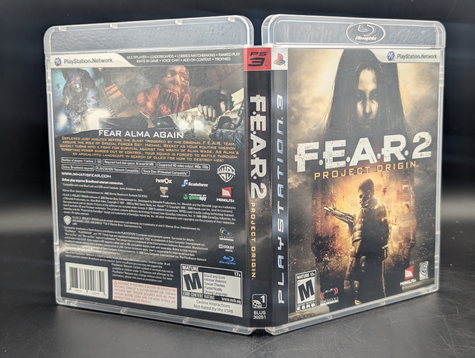 F.E.A.R. 2 Project Origin ( Sony PlayStation 3 PS3 ) CIB – Mint Disc – Pristine