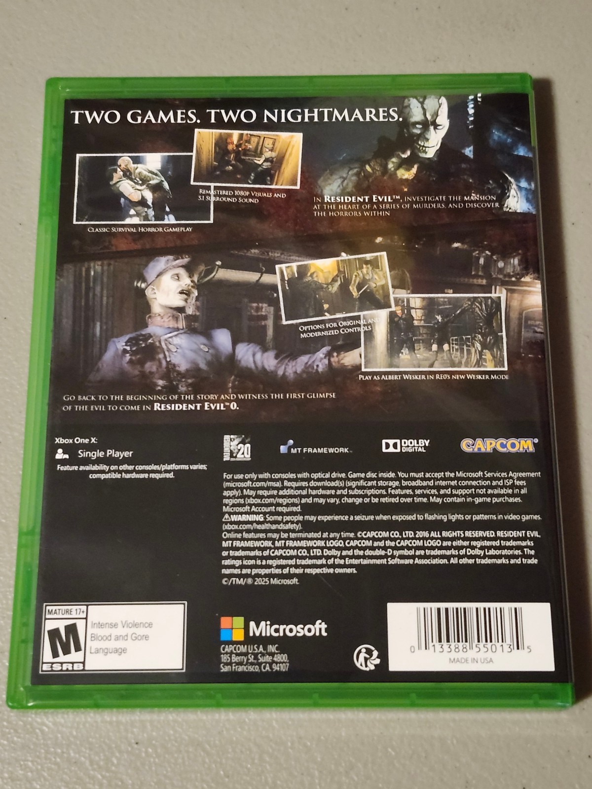 Resident Evil Origins Collection – Microsoft Xbox One