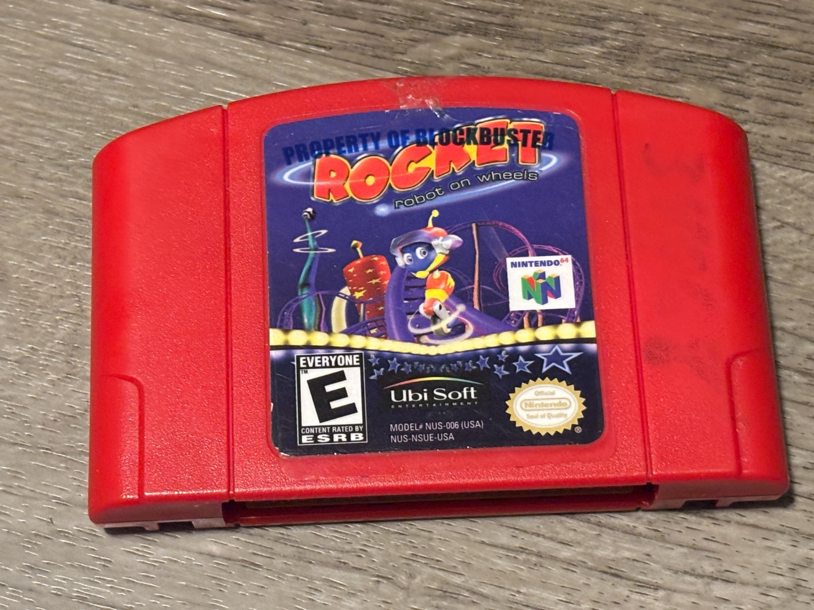 Rocket Robot on Wheels Nintendo 64 N64 Cleaned & Tested Authentic