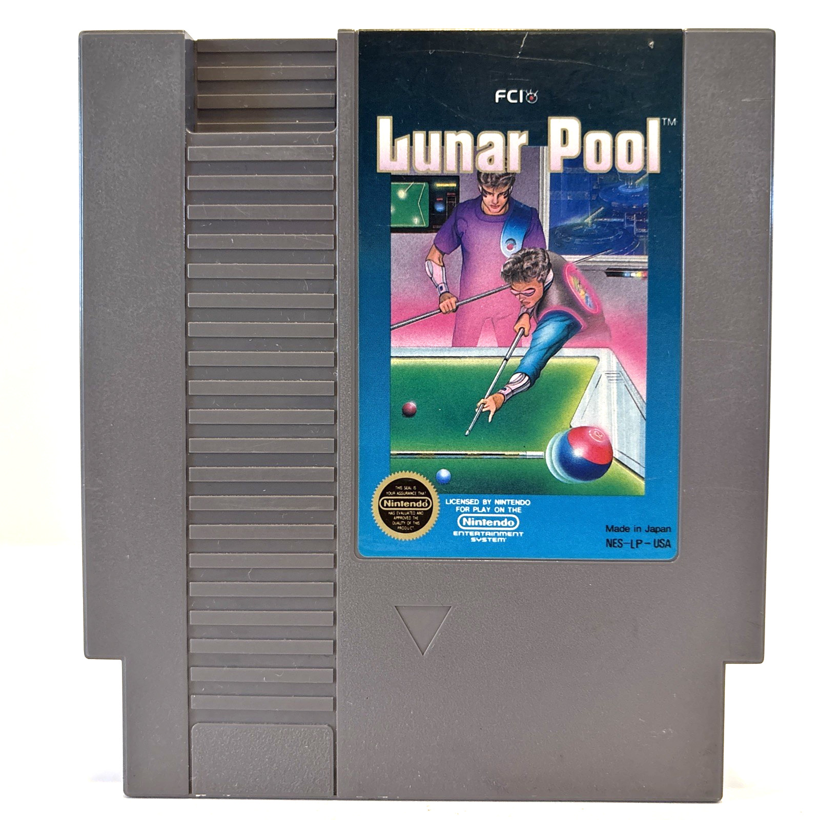 Lunar Pool (Nintendo NES) Authentic Game Cartridge 5-Screw Variant Tested VGC