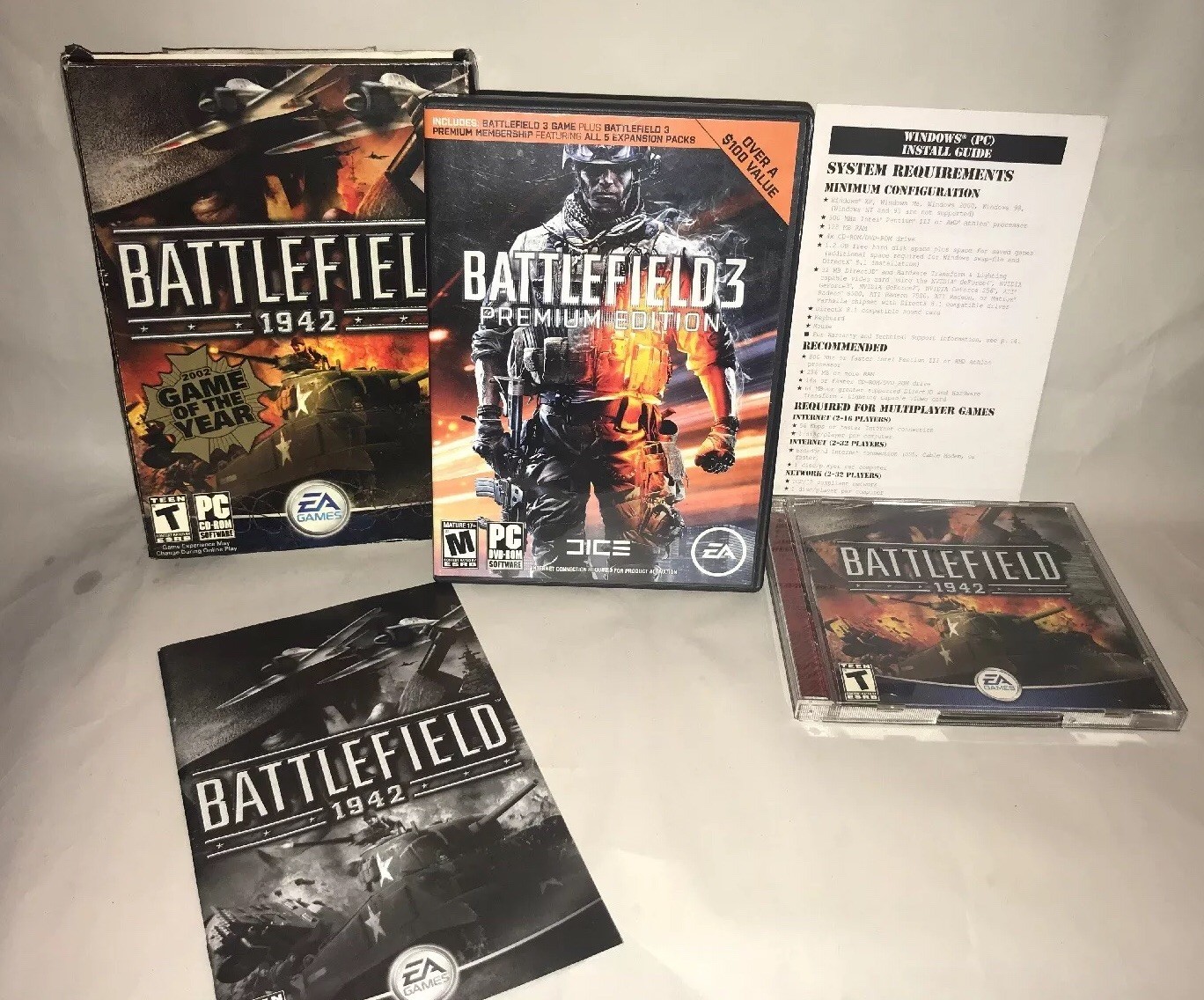 Battlefield 1942 – Deluxe Edition – (PC,2003) Battlefield 3 Premium Edition