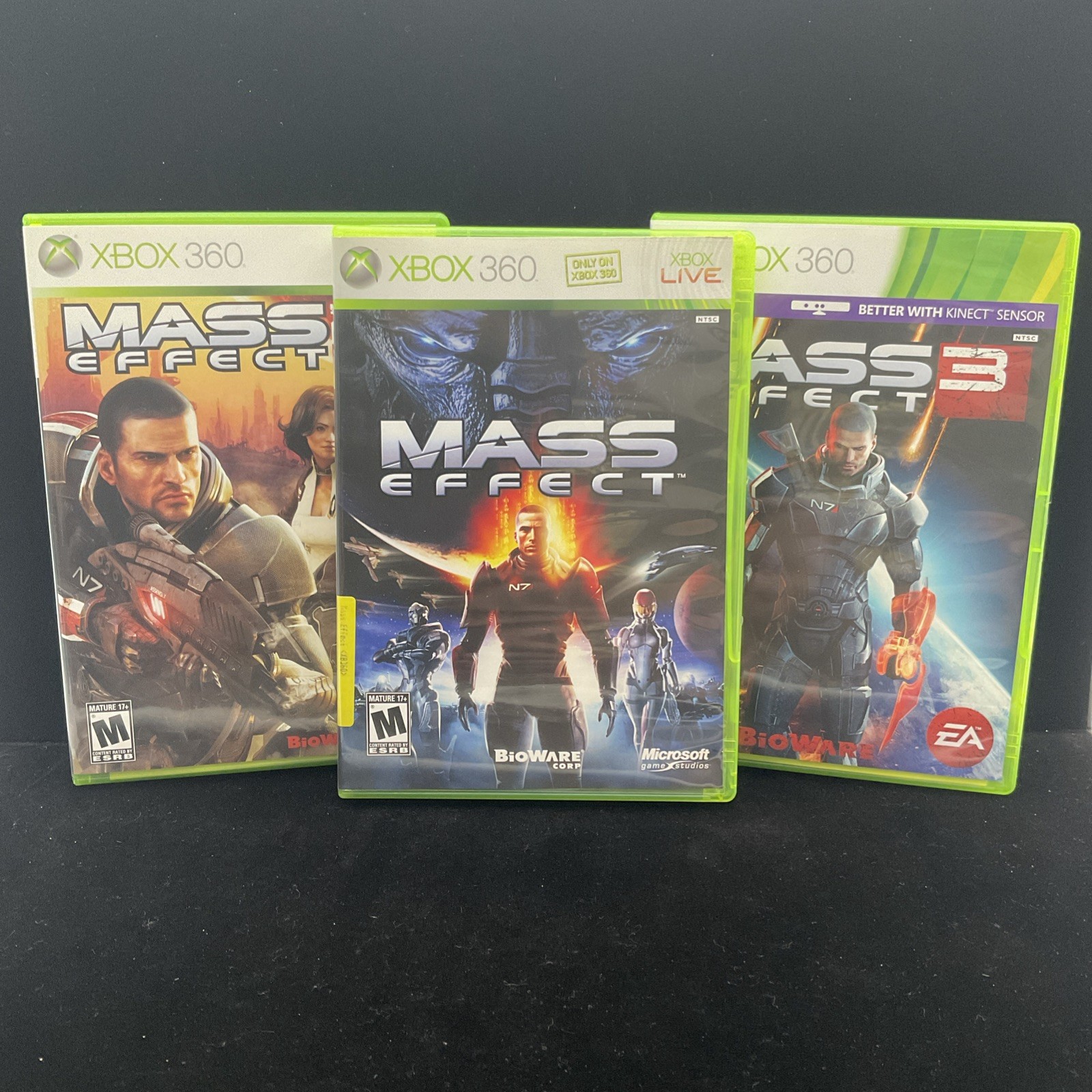 Mass Effect Trilogy Bundle (Xbox 360) Tested & CIB Clean 1 YR Warranty Refurbish