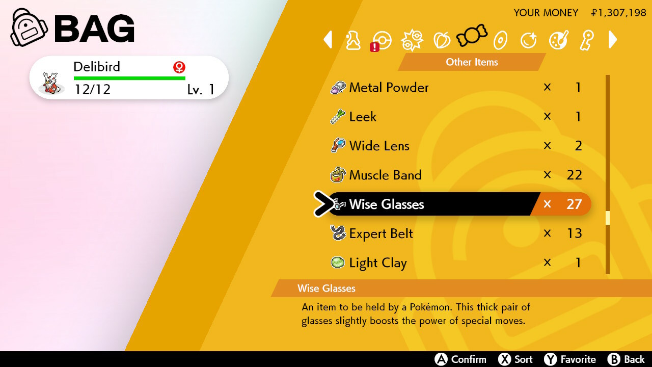 Pokemon Sword & Shield Wise Glasses