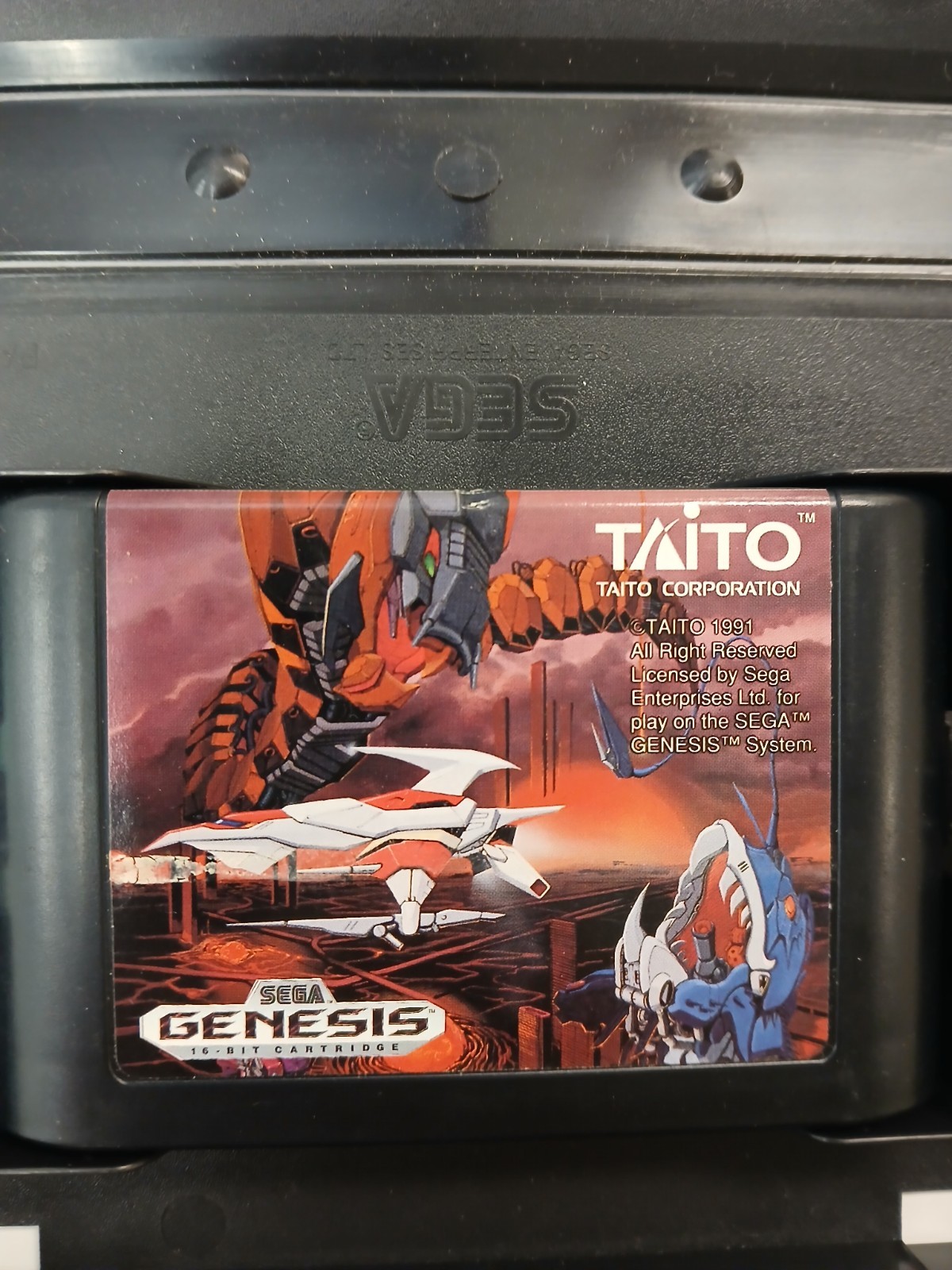 Sagaia Sega Genesis Game & Case NO MANUAL Water Damaged Art Tested