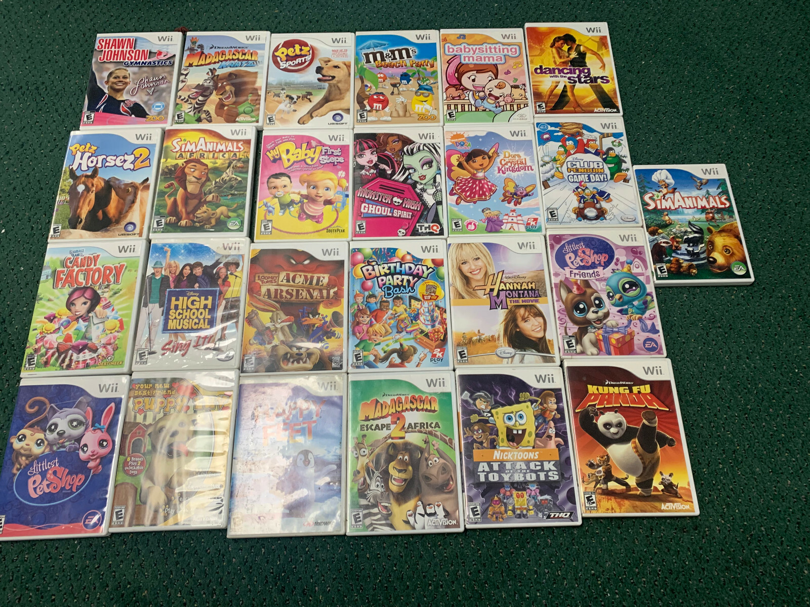 25 Nintendo Wii Games Lot – Girls/Kids Wholesale Lot