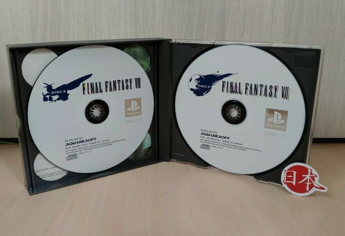 Final Fantasy 7 +SPINE CARD VII FF7 PlayStation NTSC-J JAPAN SAME DAY FREE SHIP