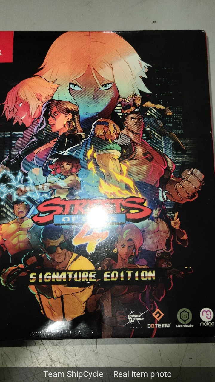 Streets of Rage 4 Signature Edition Nintendo Switch Game Collector Box D G2U