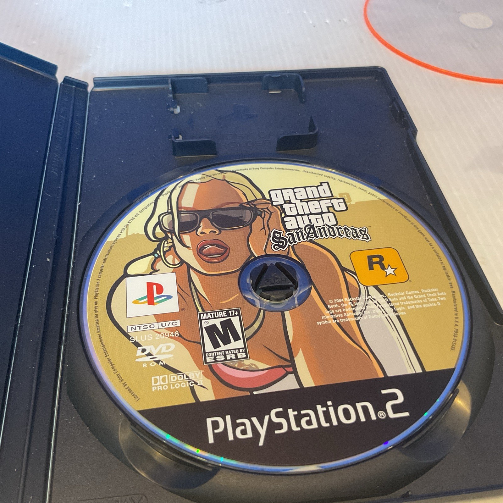 Grand Theft Auto: San Andreas Sony PlayStation 2 PS2 Complete with Map + Poster