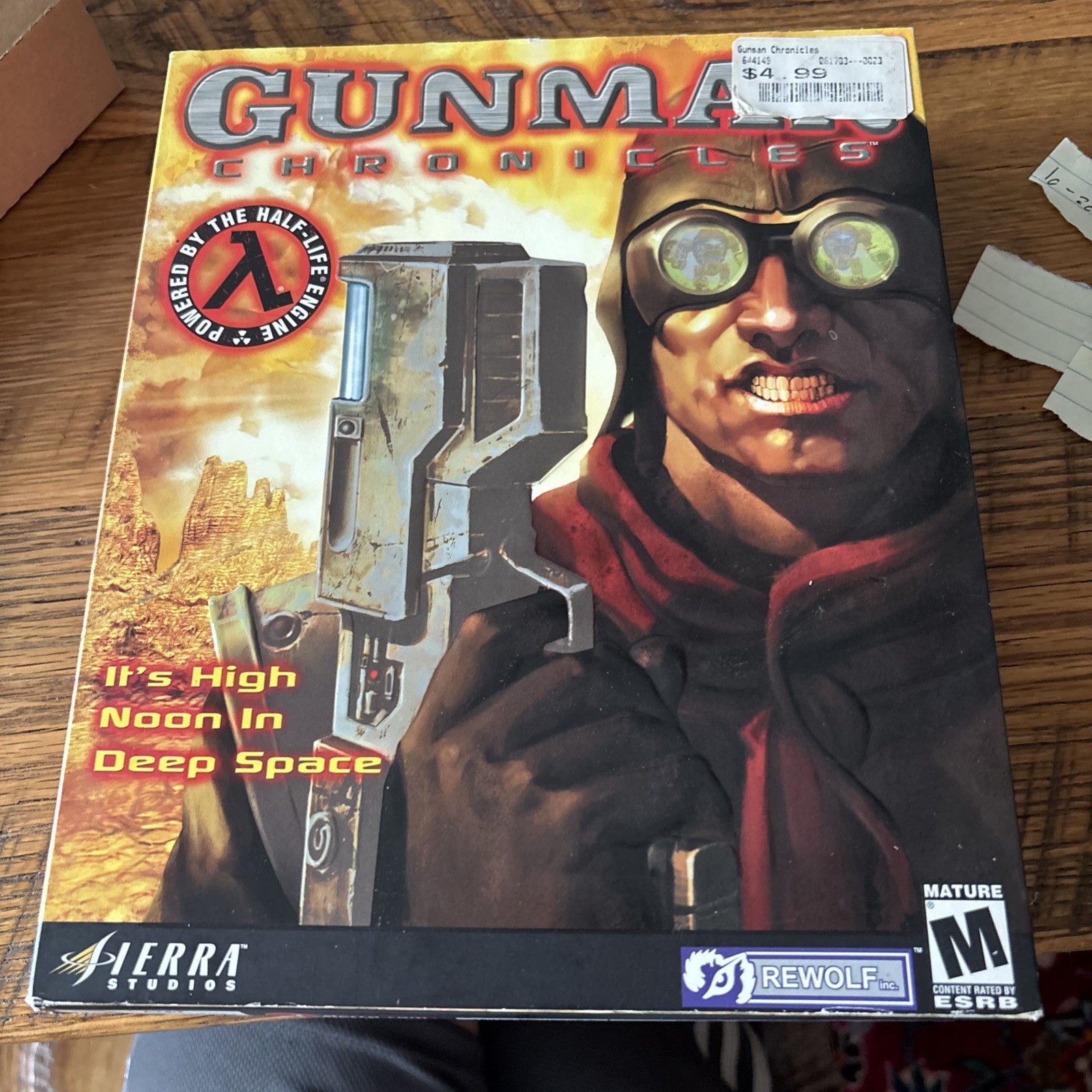 Gunman Chronicles (PC, 2000) BIG BOX Opened Box Disc Manuals Mint