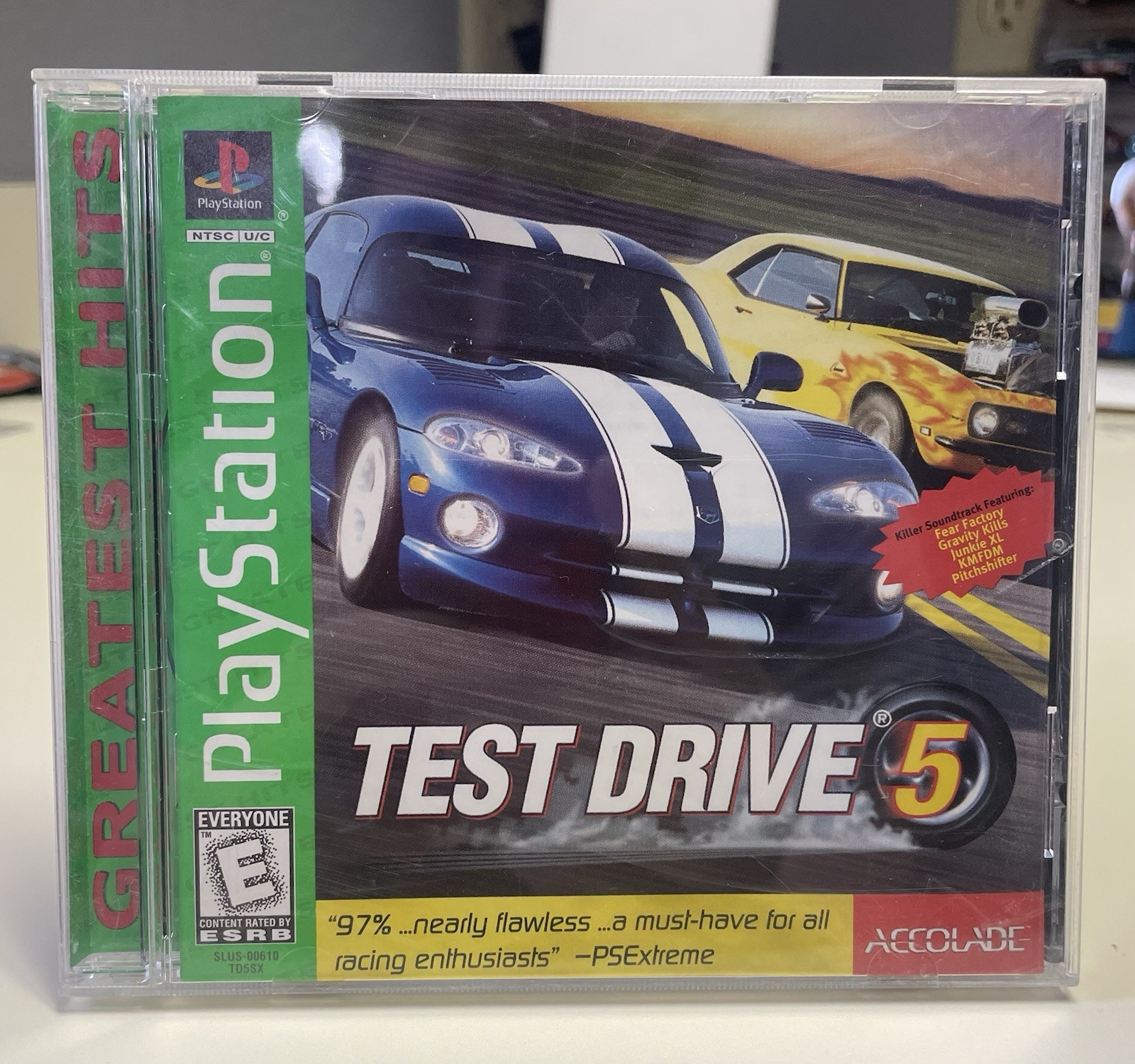 Test Drive 5 (PlayStation 1 PS1) Greatest Hits CIB COMPLETE & TESTED