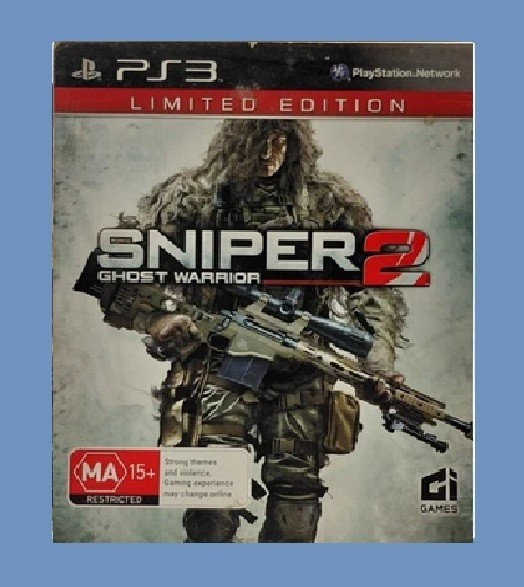 PS3 GAME – Sniper: Ghost Warrior 2 LIMITED EDITION MA15+ pre-owned game, booklet
