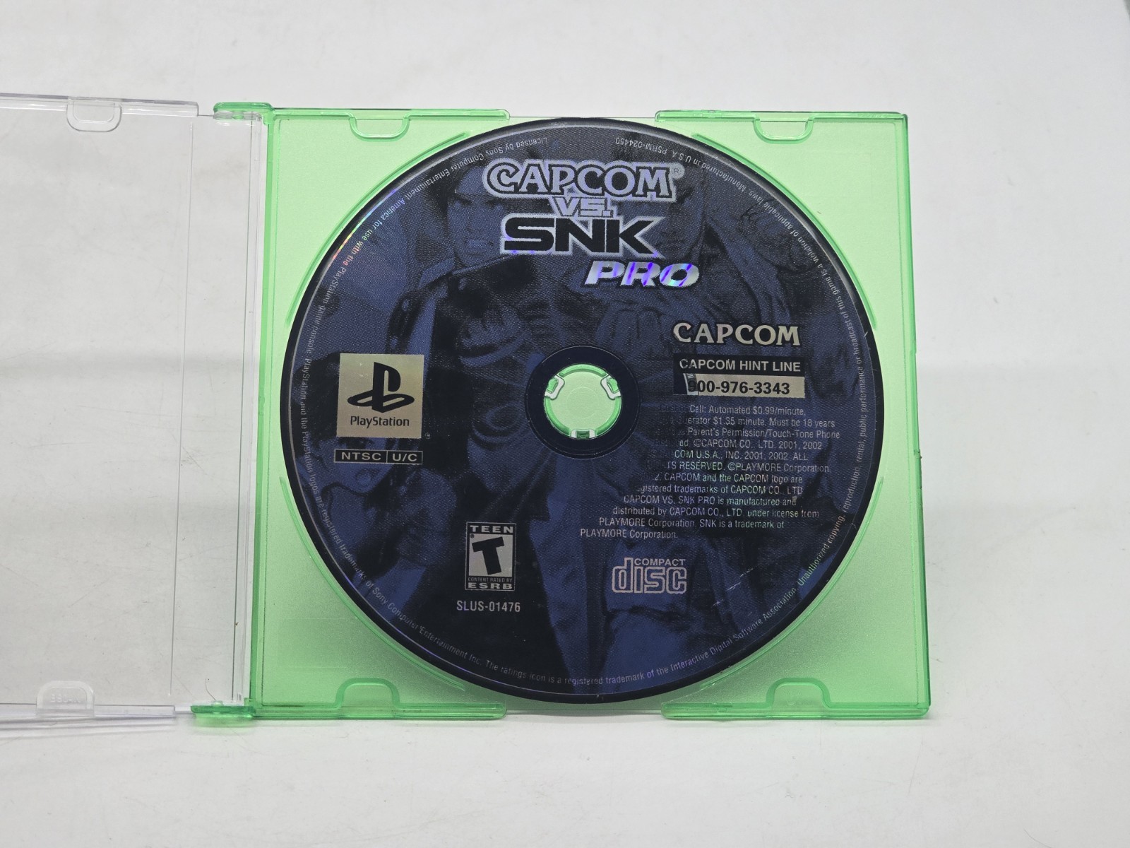 Capcom vs SNK Pro (PlayStation PS1) Game Disc Only Tested And Working