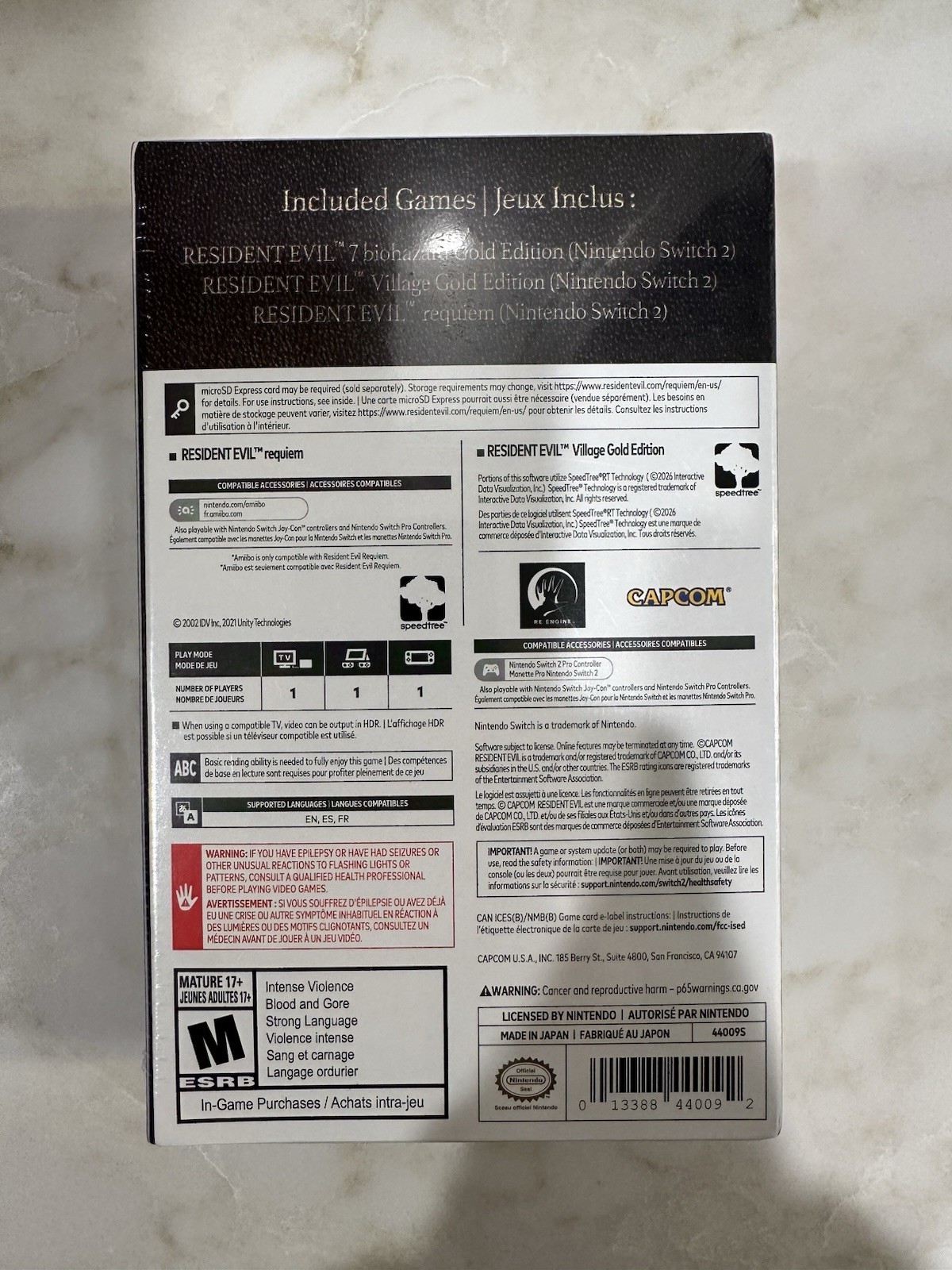 Resident Evil Generation Pack – Nintendo Switch 2 IN HAND