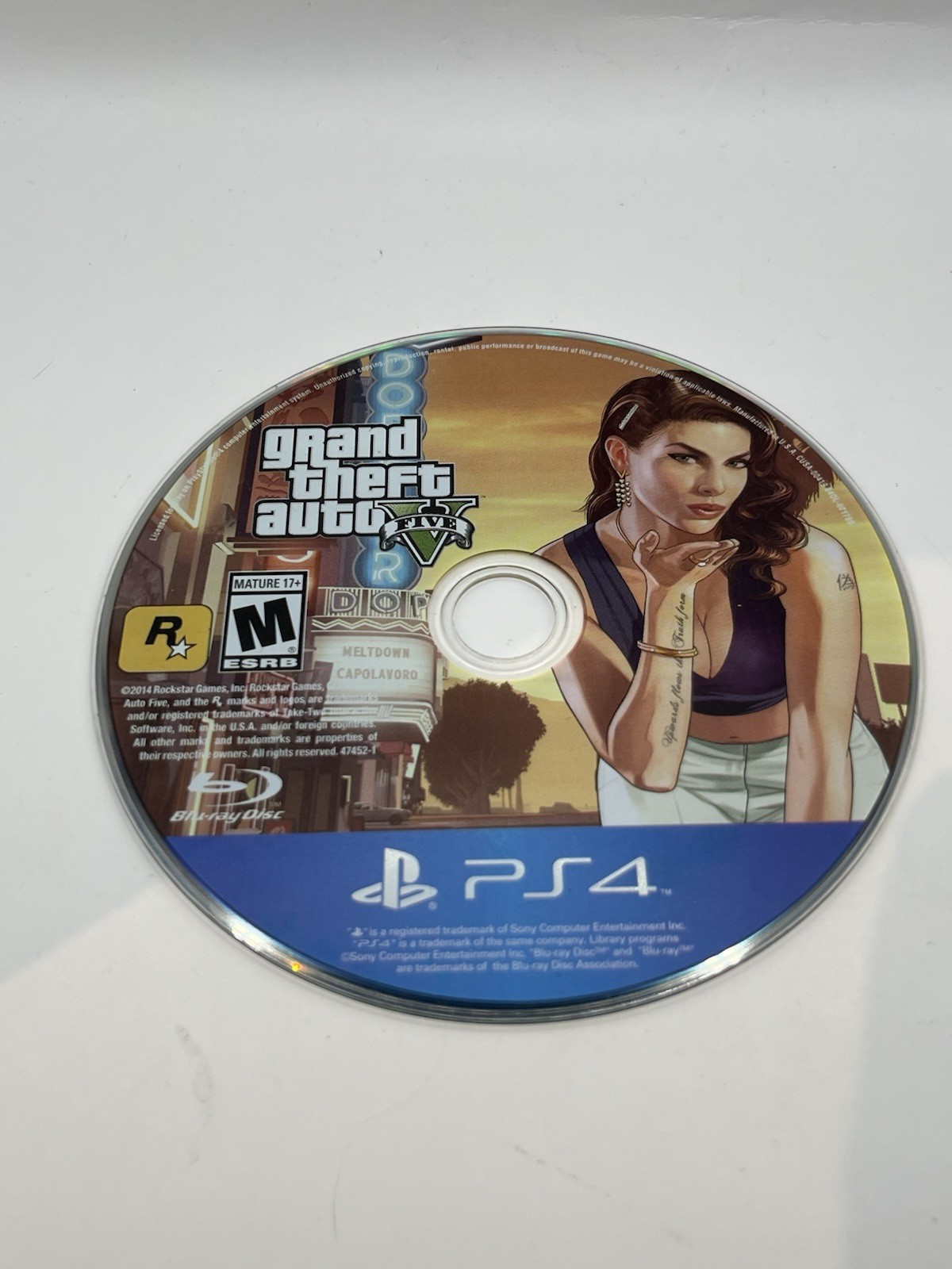 Grand Theft Auto V (Sony PlayStation 4, 2014) PS4 Disc Only