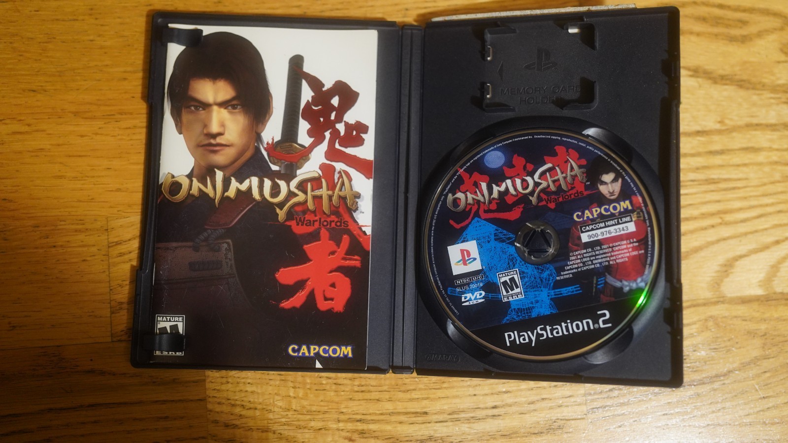 Onimusha: Warlords (Sony PlayStation 2, 2001) COMPLETE/OPENED