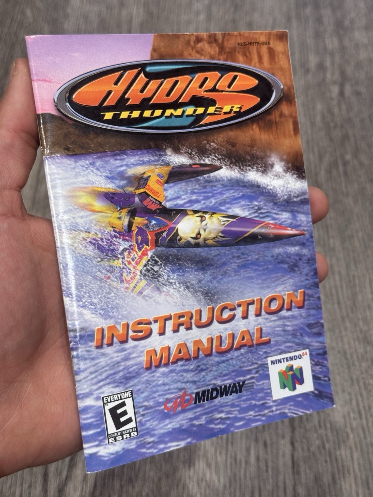 Hydro Thunder (Nintendo 64, 2000) Cleaned Tested Authentic N64 + Manual & Case