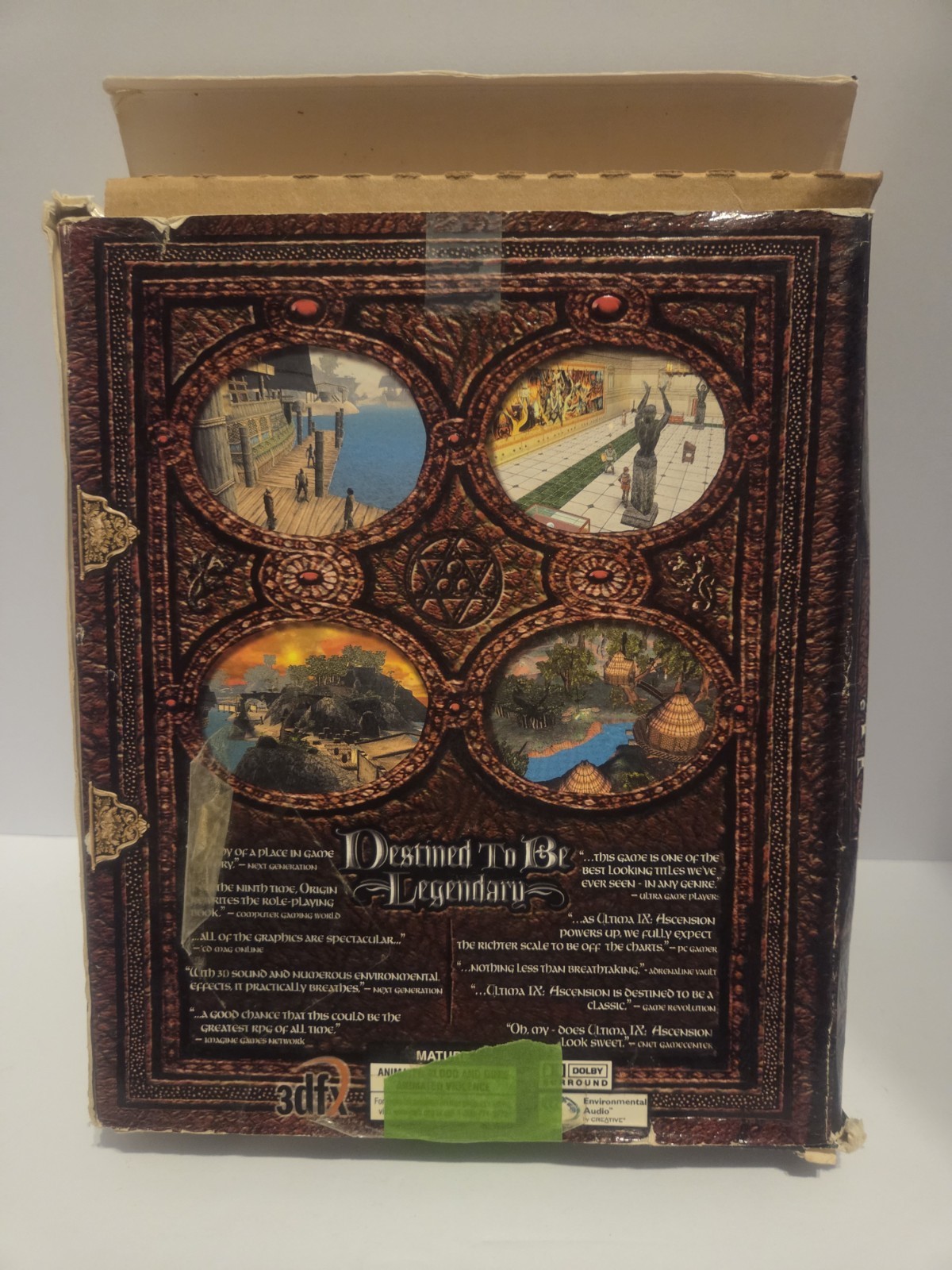 Origin Ultima IX: Ascension Limited Edition PC Manual Cloth Map Ultima Series