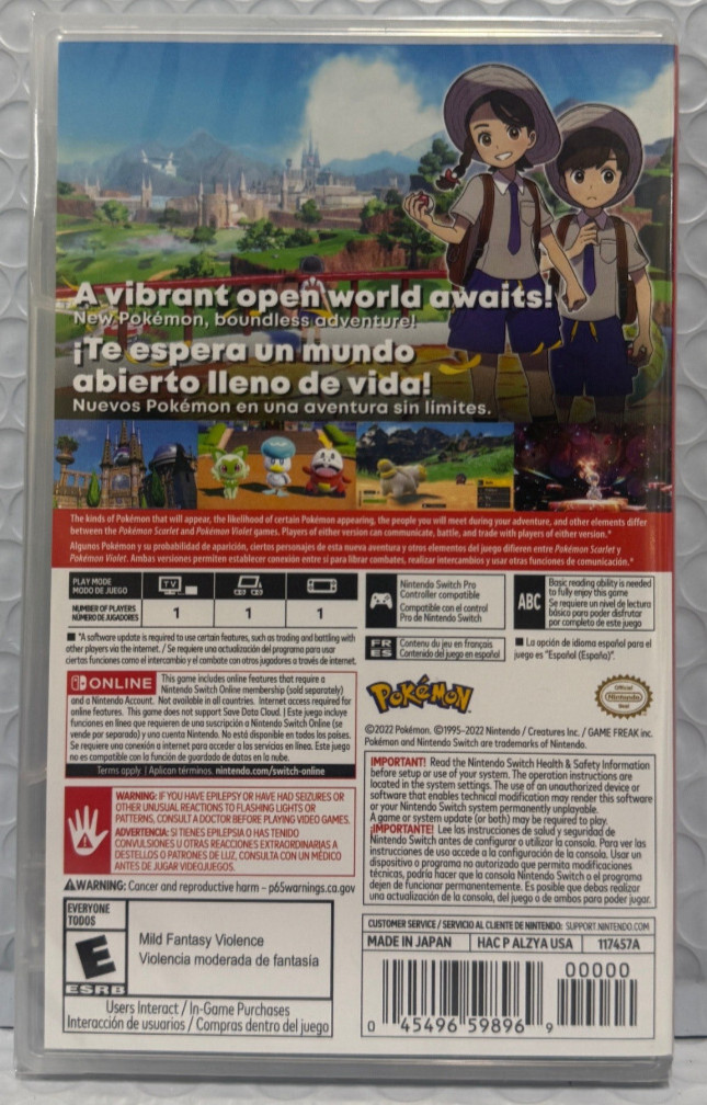 Pokemon Violet – Nintendo Switch