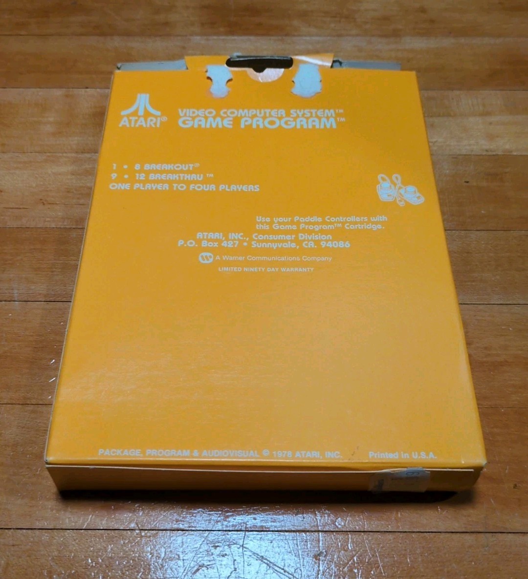Breakout (for Atari 2600) Complete in Box CIB