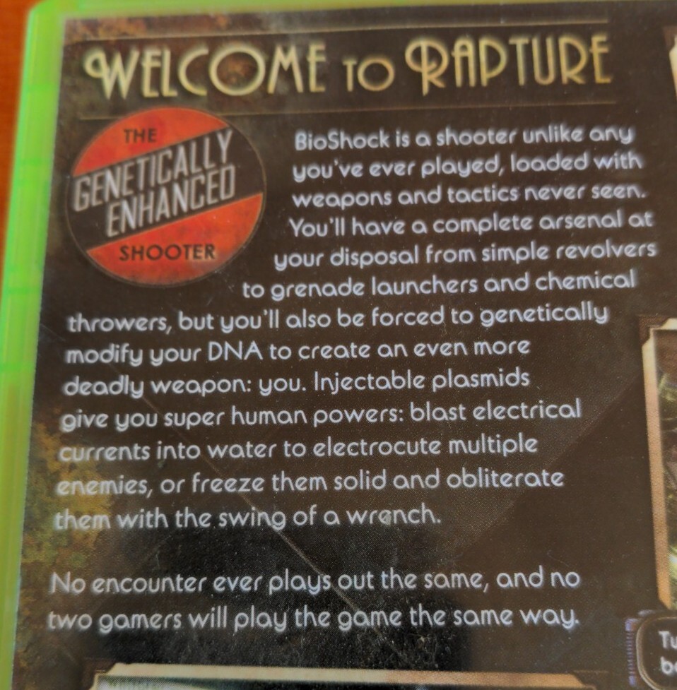BioShock Microsoft Xbox 360 2K Take-Two Interactive 2K Boston 2K Australia