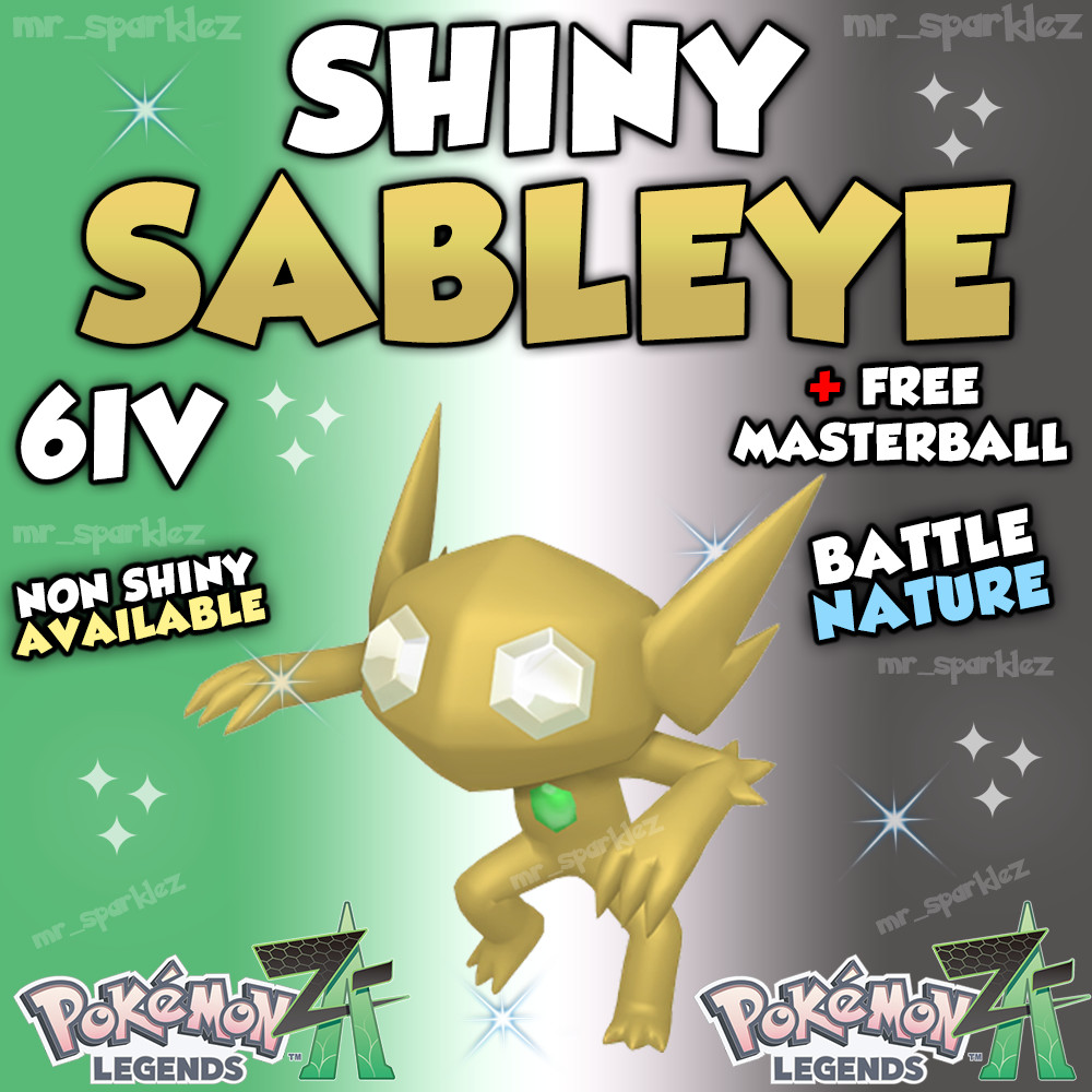✨ SHINY SABLEYE ✨ 6IV ✨ Shiny Pokemon Legends ZA