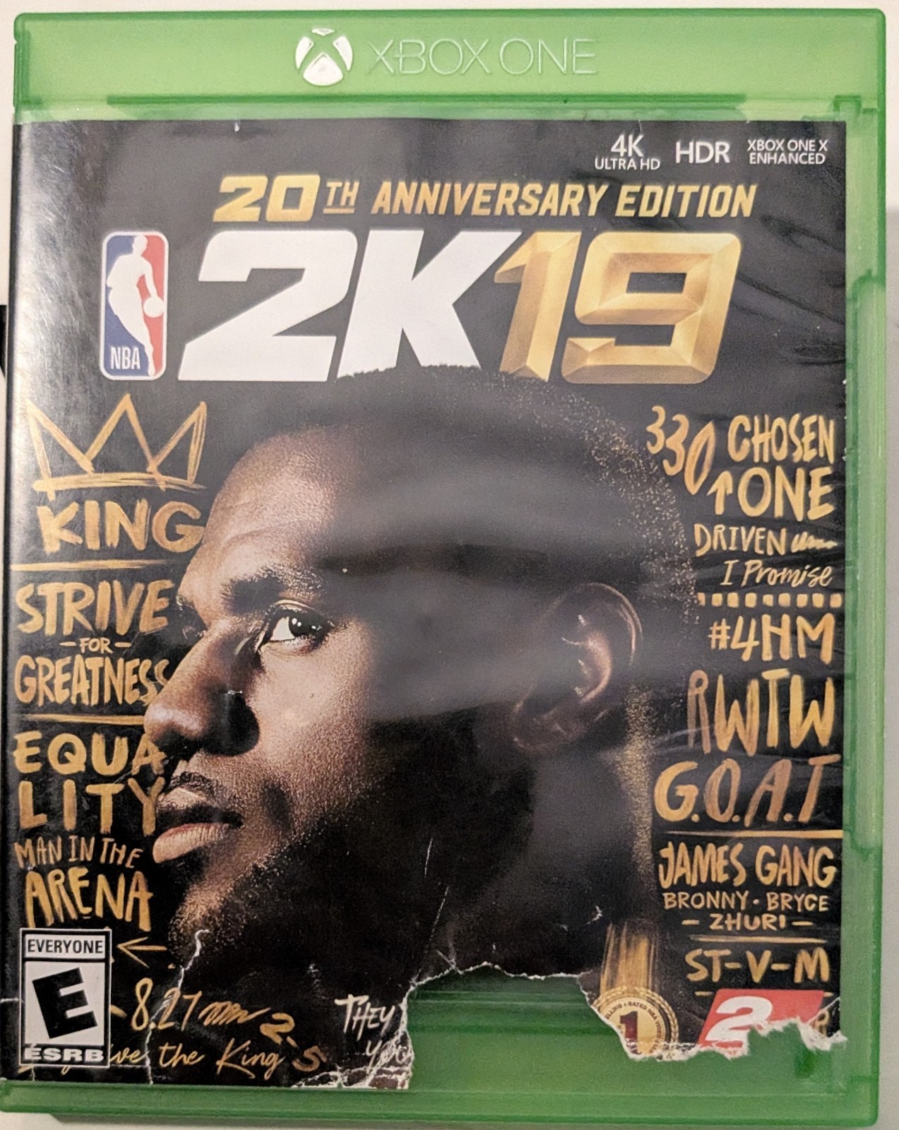 NBA 2K19 20th Anniversary Edition Microsoft Xbox One Tested and Working