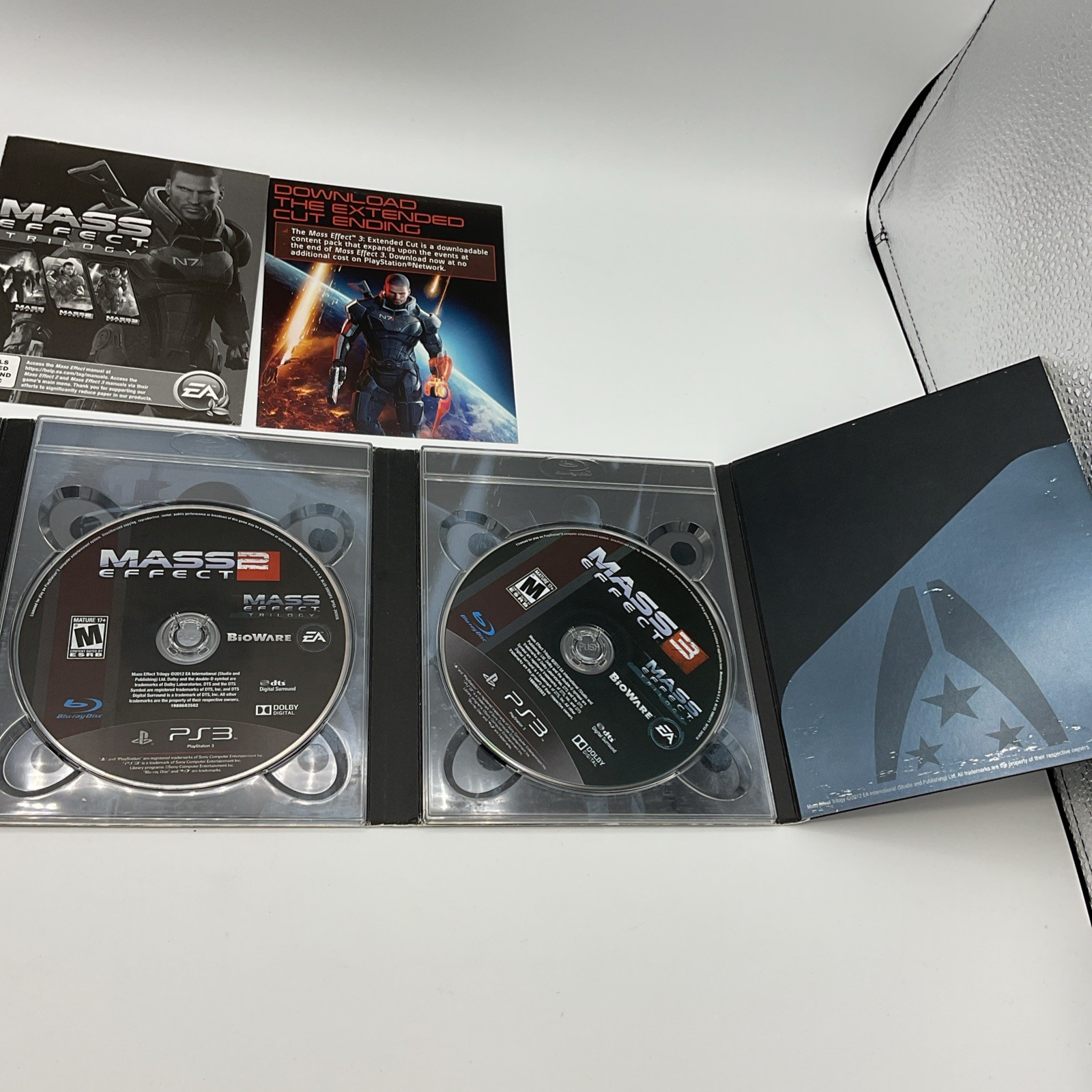 Mass Effect Trilogy (Sony PlayStation 3, 2012) C.I.B. CODES HAVE BEEN USED