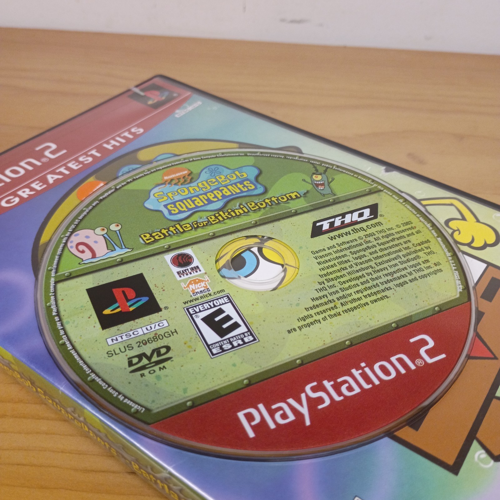 SpongeBob SquarePants: Battle for Bikini Bottom PlayStation 2 No Manual