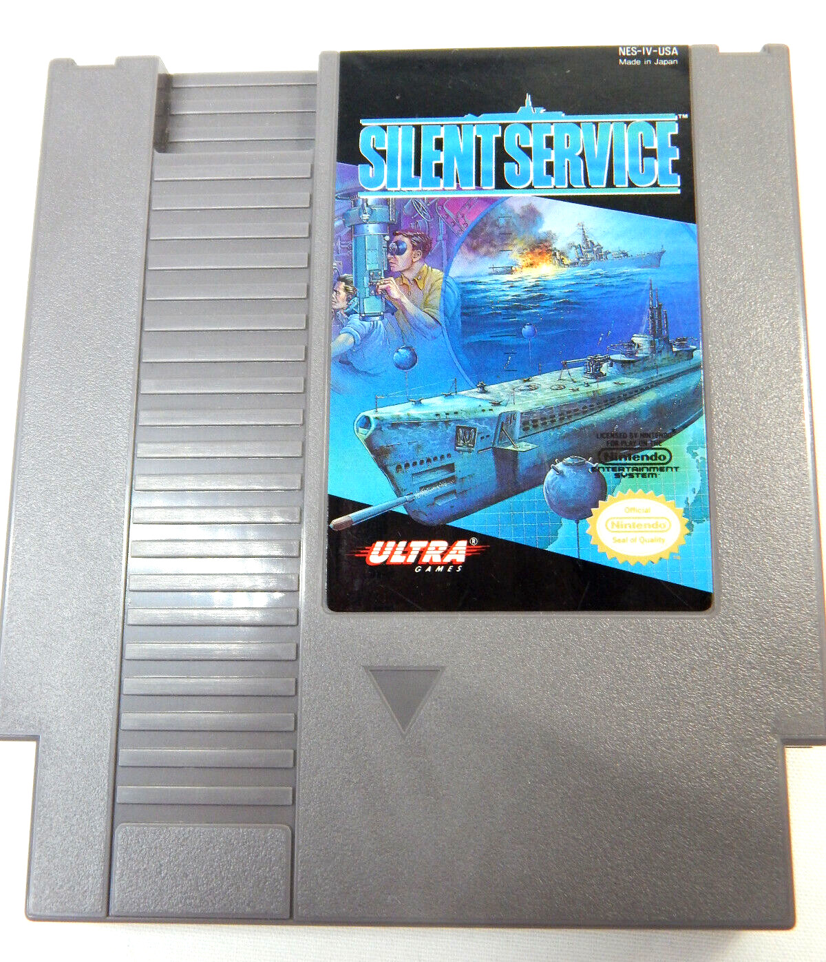 SILENT SERVICE (NES Nintendo Entertainment System, 1989) Ultra Games CARTRIDGE