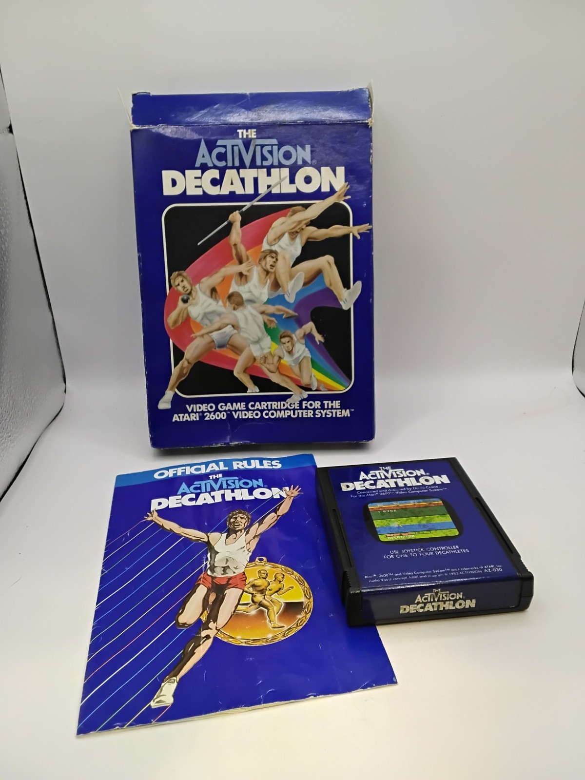 Atari 2600 Activision Decathalon By Activision Complete In Box (CIB) With Manual