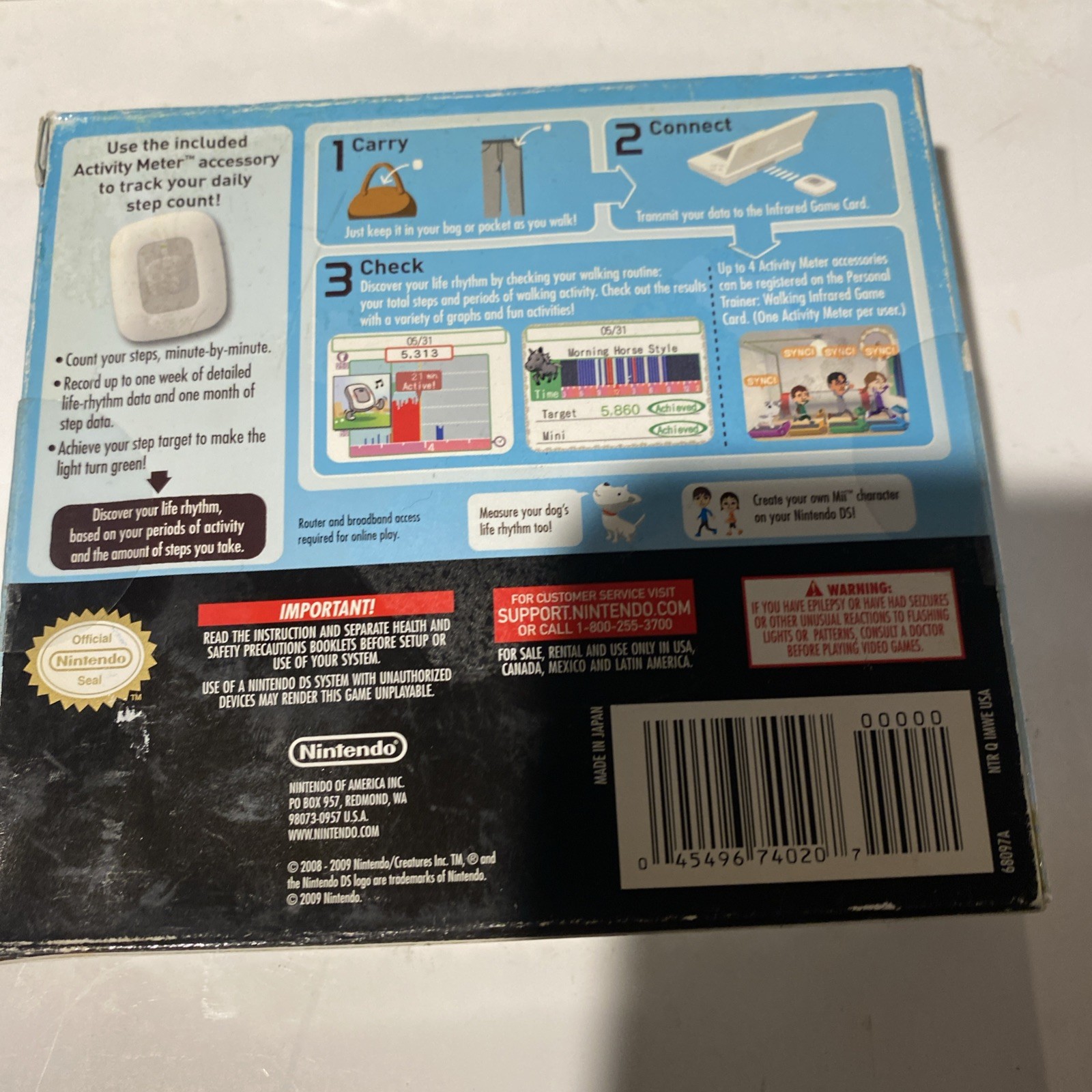Nintendo DS Personal Trainer Walking – Brand New – Still Sealed – 1 Per Order