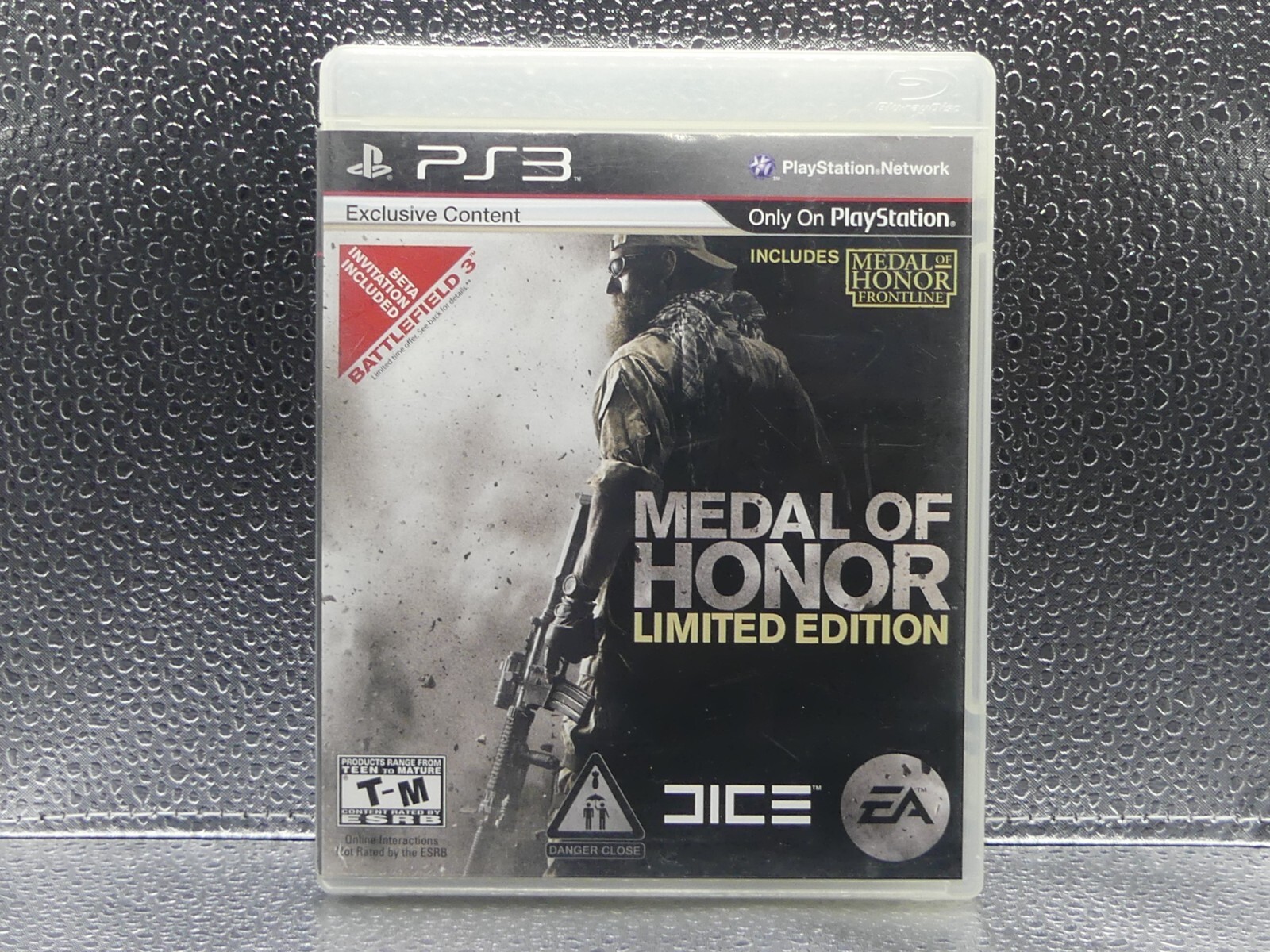 PlayStation 3 PS3 Medal Of Honor Limited Edition Tested & Working Manual Mature