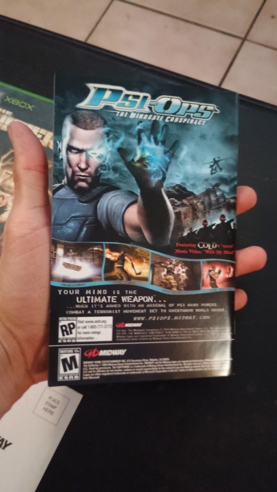 Xbox 1st Generation The Suffering Cib ” Black Label” Registration Card Included